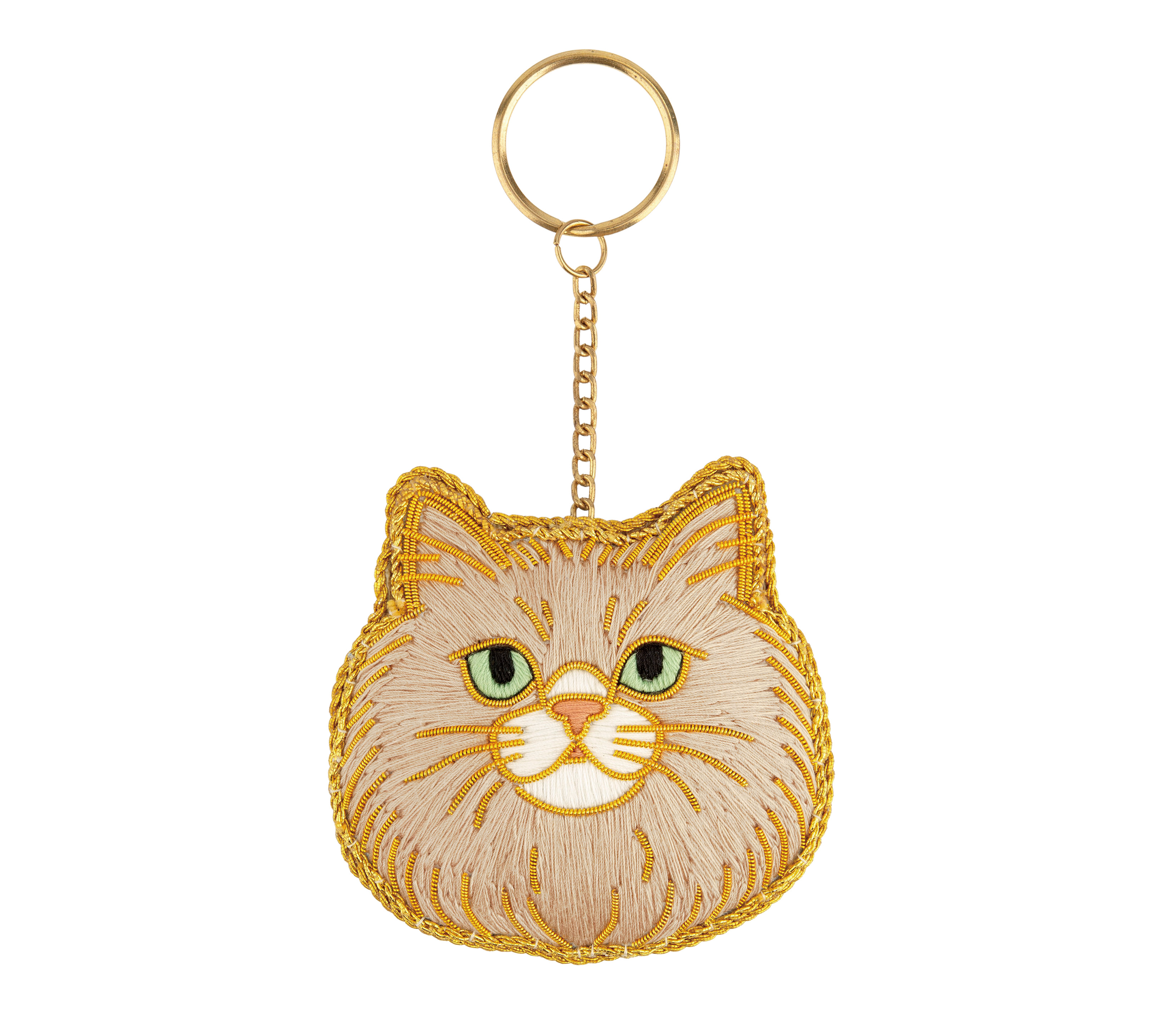 ニャトリエ 刺繍キーホルダー