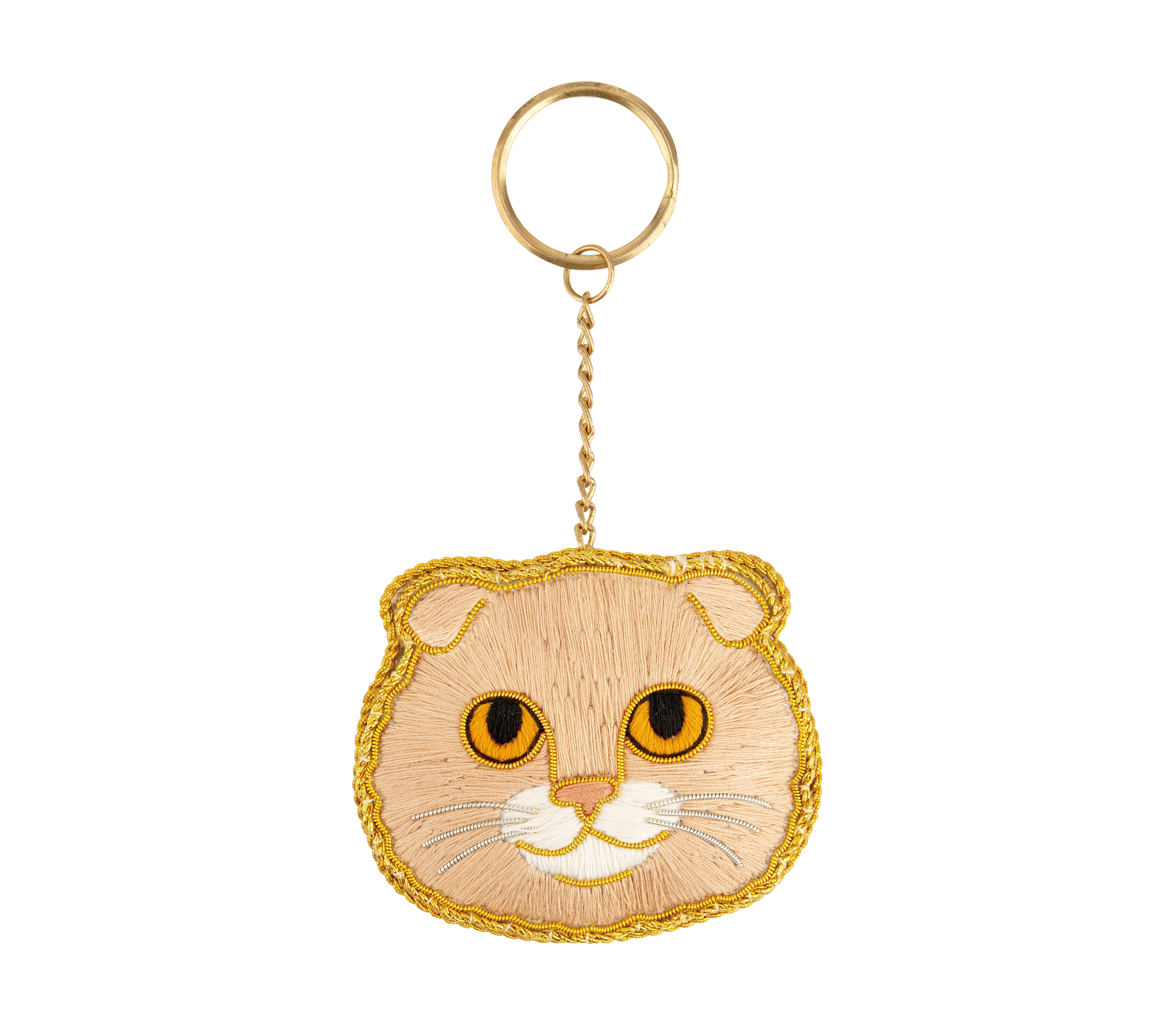 ニャトリエ 刺繍キーホルダー