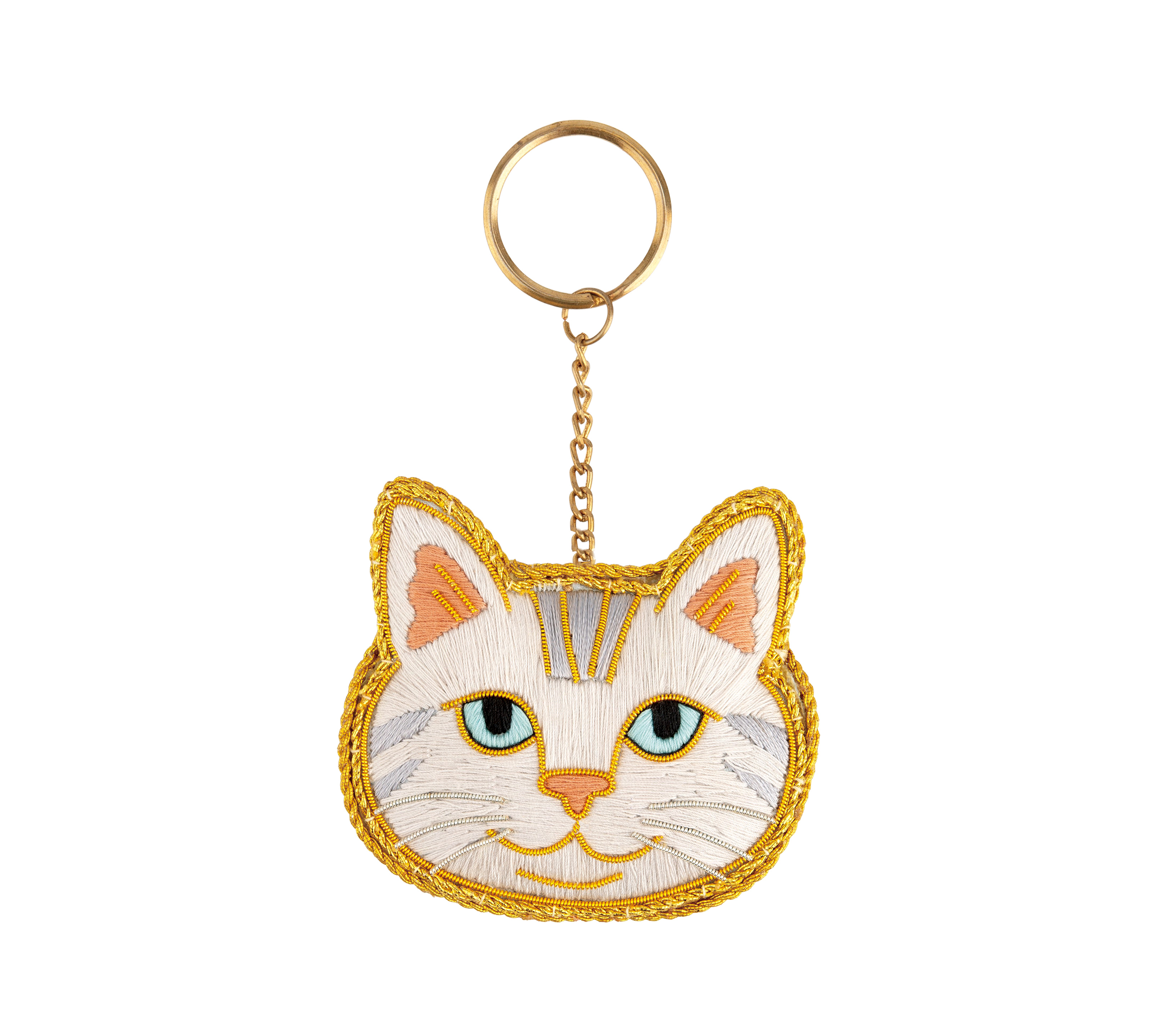 ニャトリエ 刺繍キーホルダー