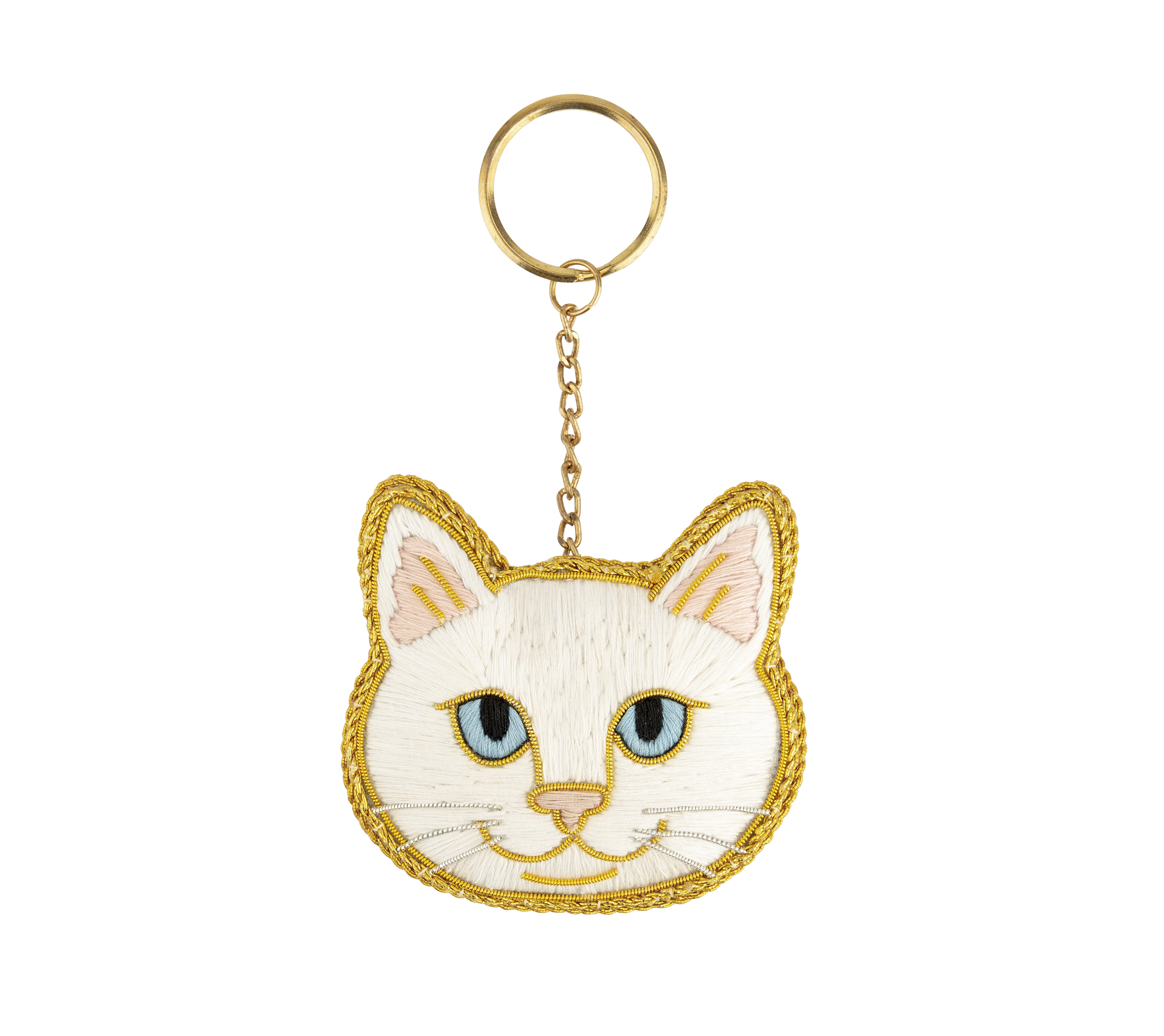 ニャトリエ 刺繍キーホルダー