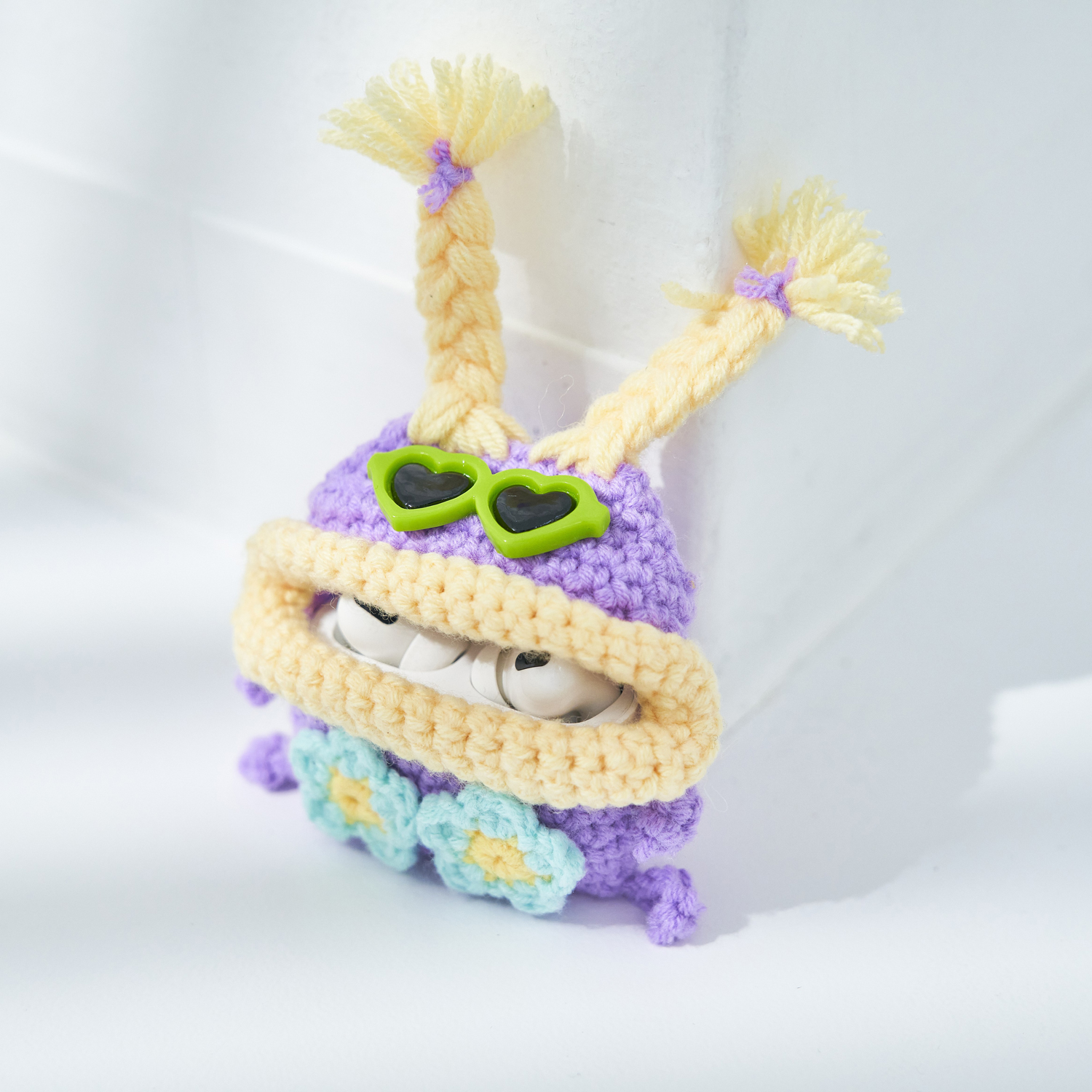 毛糸のキーケース&エアポッズケース＜バカンス＞