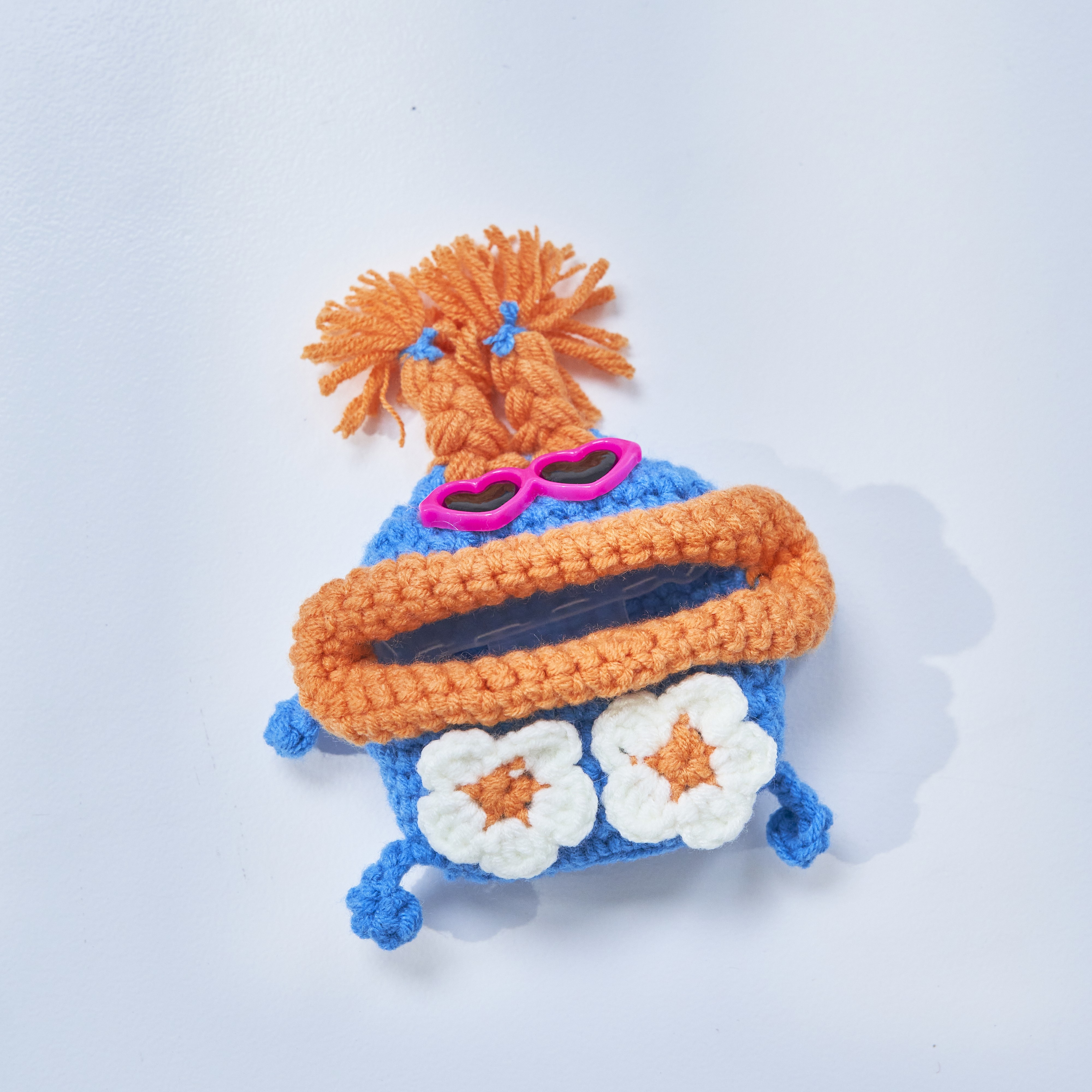 毛糸のキーケース&エアポッズケース＜バカンス＞