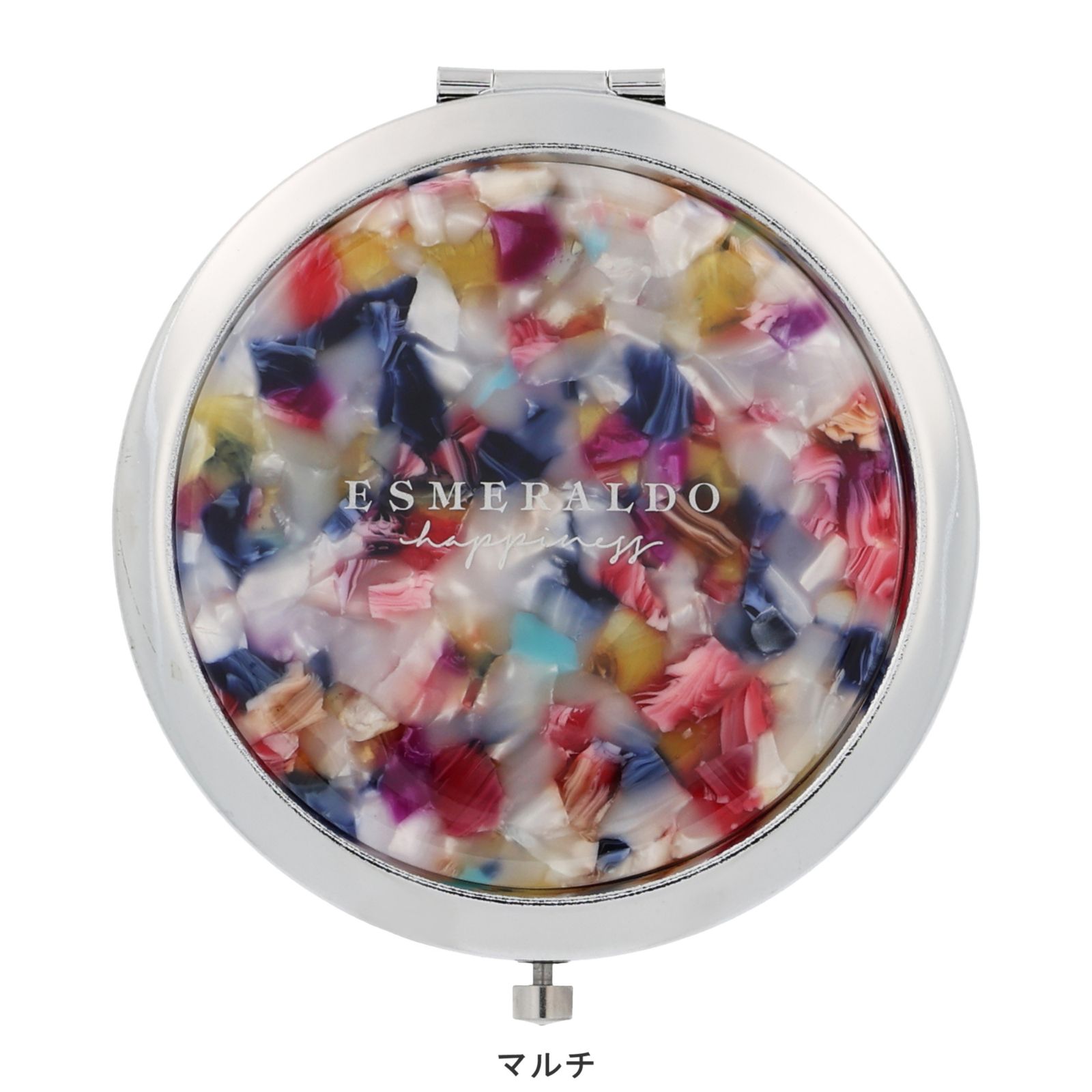 【BOX付き】マーブル柄が映えるミラー＆スリムカードケース