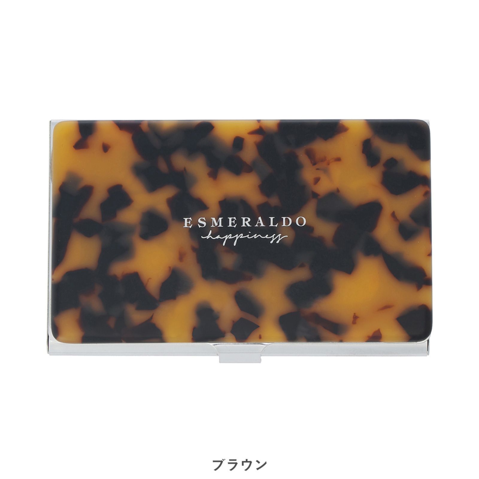 【BOX付き】マーブル柄が映えるミラー＆スリムカードケース