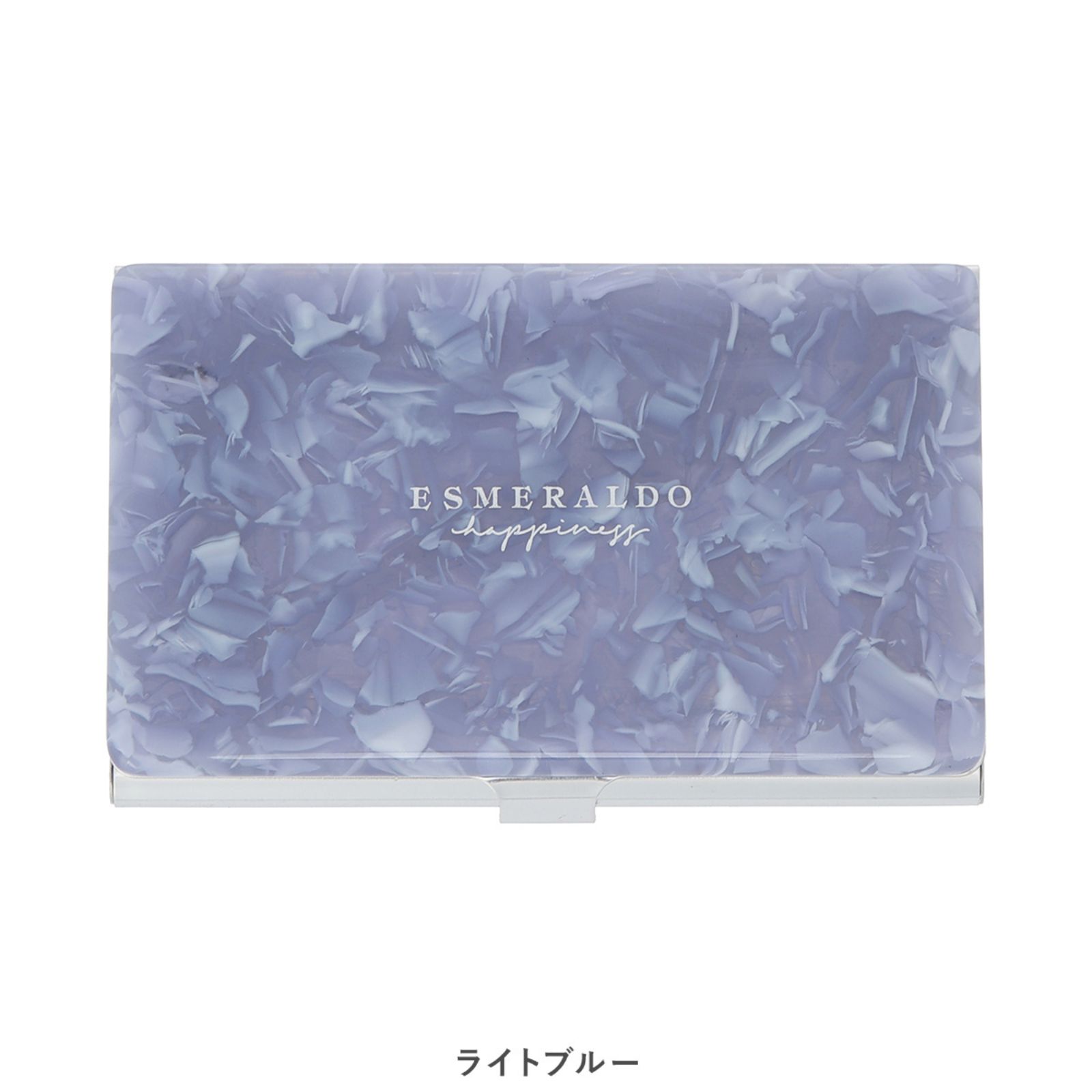 【BOX付き】マーブル柄が映えるミラー＆スリムカードケース