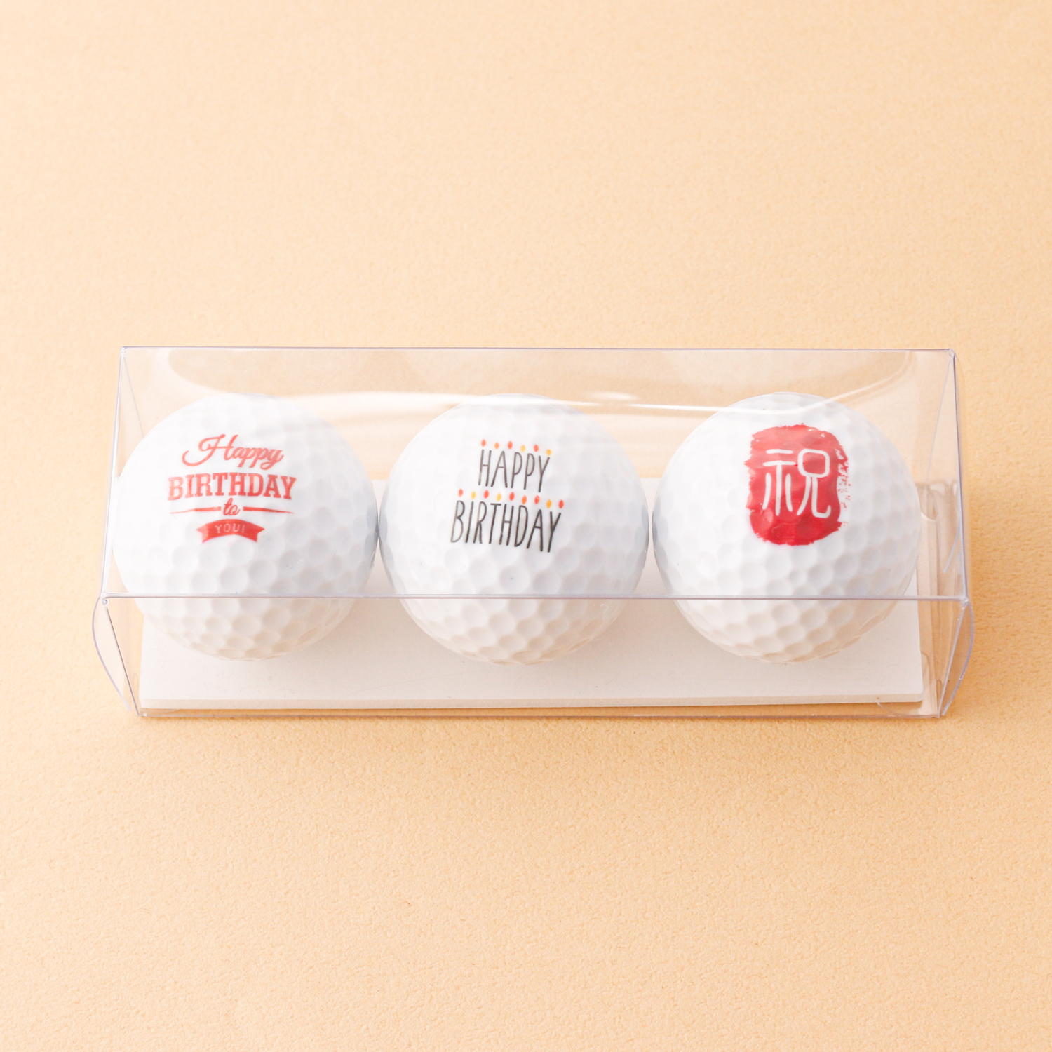 名入れハンカチ＆メッセージゴルフボールセット
