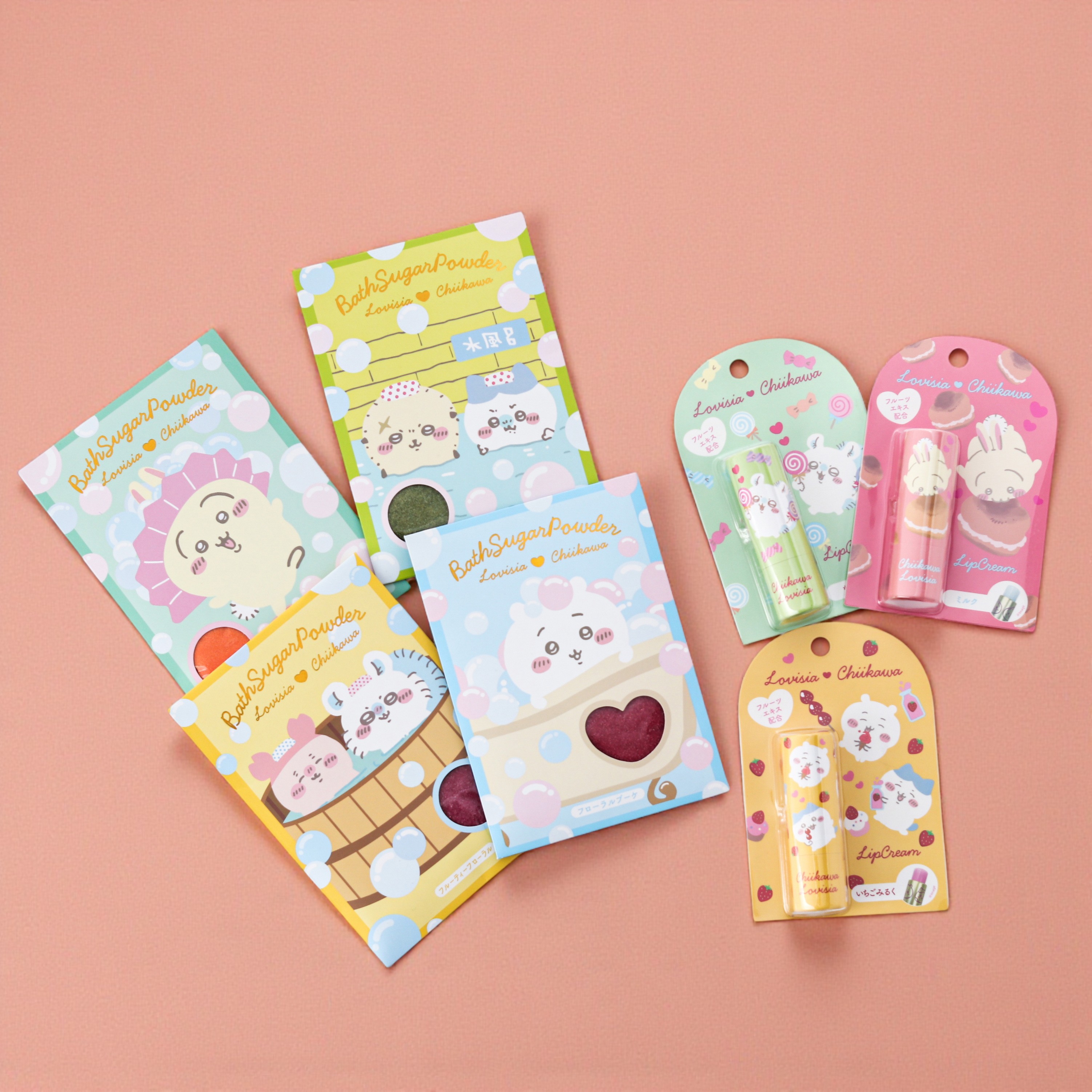 BOX付き】ちいかわ リップクリーム&バスシュガーセット | Lovisia 