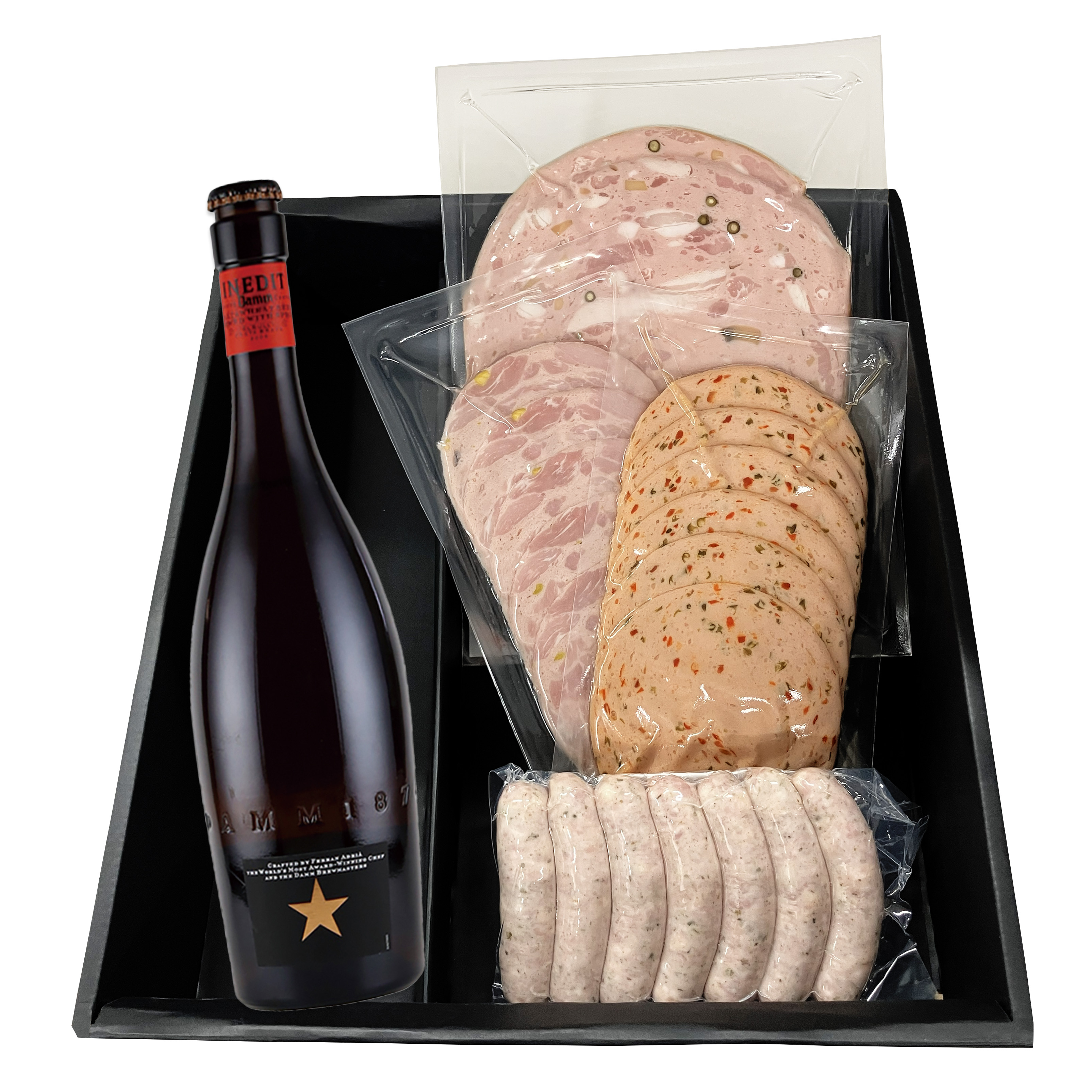 高級ビール「イネディット」とビアソーセージのギフトセット