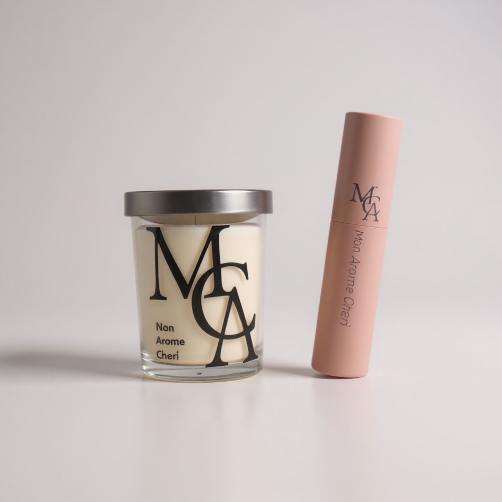 バレンタイン限定 お米ワックスキャンドル と消臭抗菌ファブリックミスト10ml  ギフトBOX