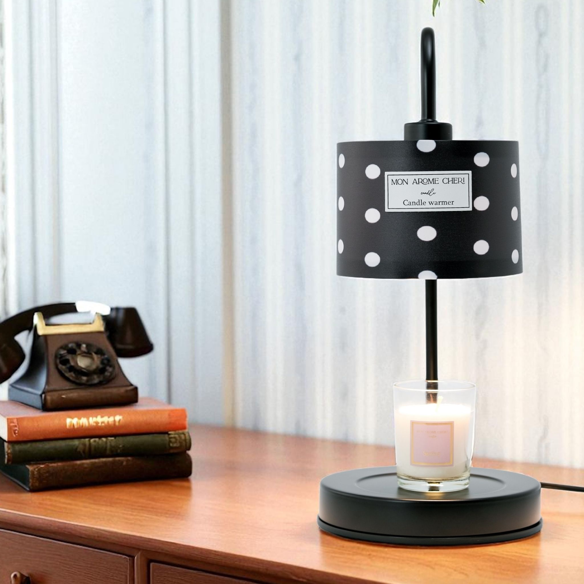 キャンドルウォーマーとアロマキャンドルのセット | MON AROME CHERI