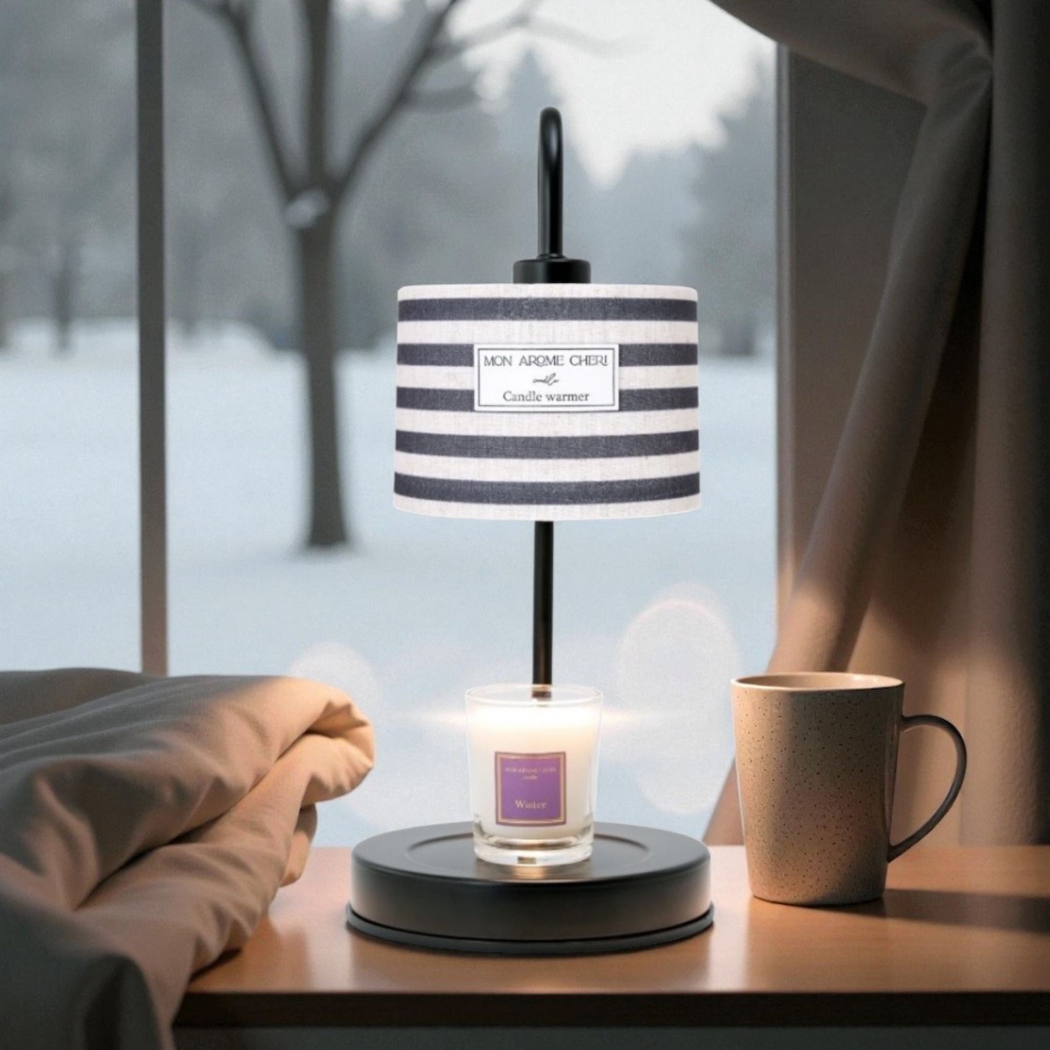 キャンドルウォーマーとアロマキャンドルのセット | MON AROME CHERI