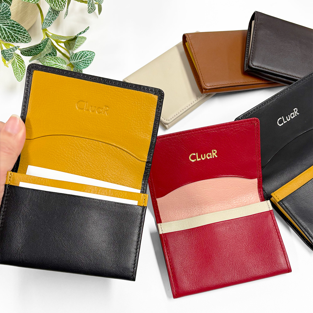 名入れ可】牛革 名刺入れ サブポケット付き 30枚対応 LR0008Y | CLuaR（シールアル）のプレゼント・ギフト通販 | TANP（タンプ）