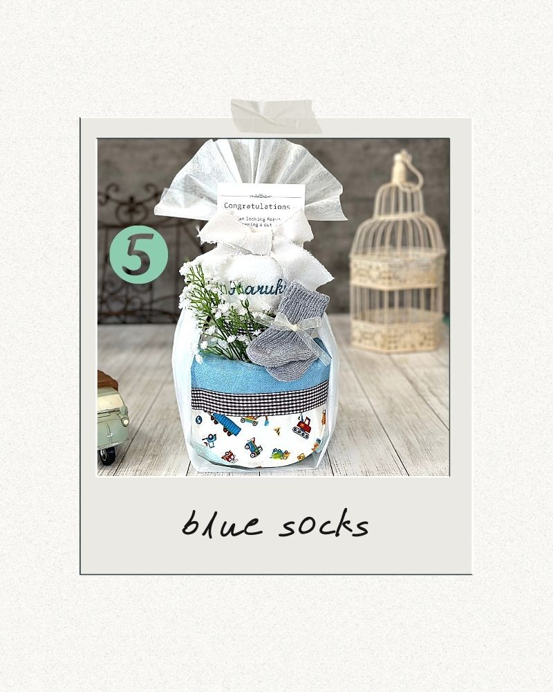 Hidingオリジナル オーダーメイドスタイとウォッシュタオルで作る名入れおむつケーキ