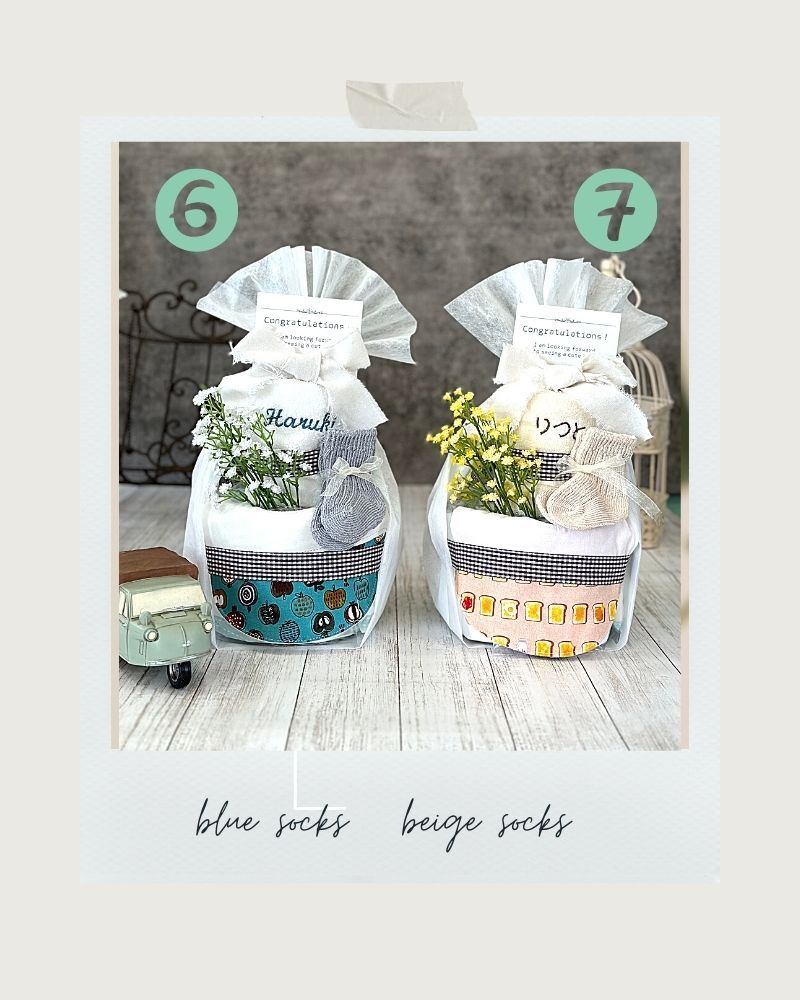 Hidingオリジナル オーダーメイドスタイとウォッシュタオルで作る名入れおむつケーキ