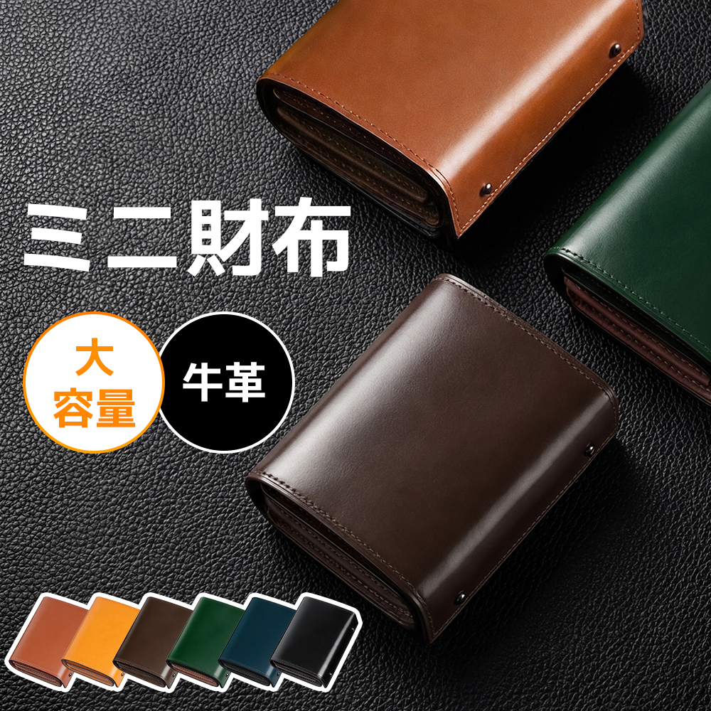 職人仕上げの本革4in1ミニ財布 栃木レザー | ANYCOOL（エニークール 