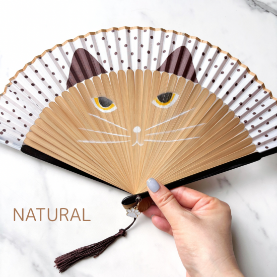 ネコの涼風扇子 NEKOKAZE 