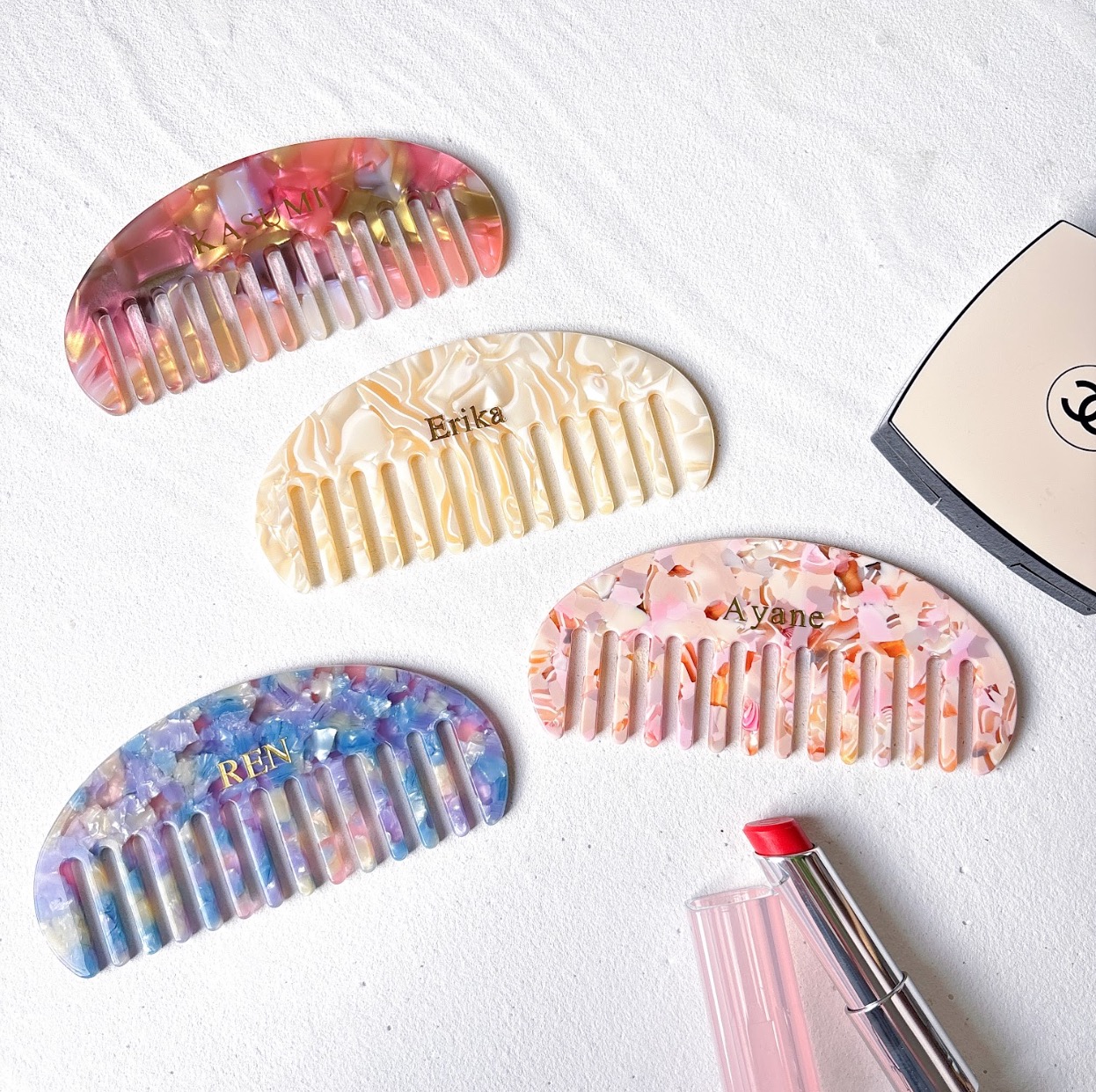 【名入れ無料】COLORFUL HAIR COMB カラフルヘアコーム