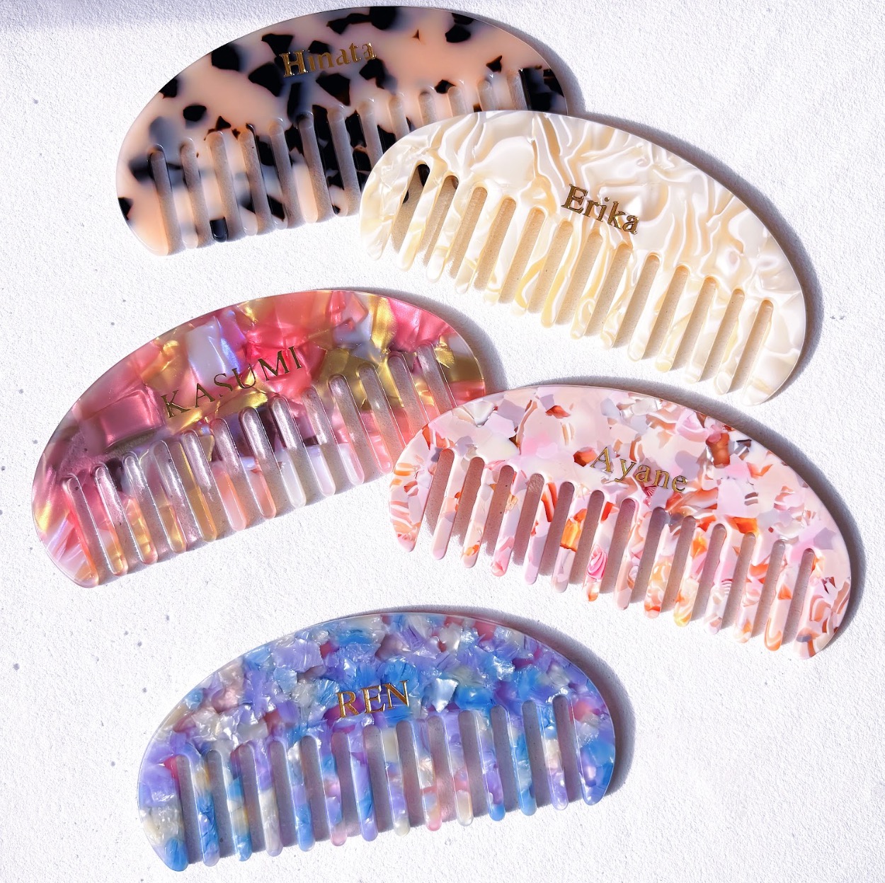 【名入れ無料】COLORFUL HAIR COMB カラフルヘアコーム