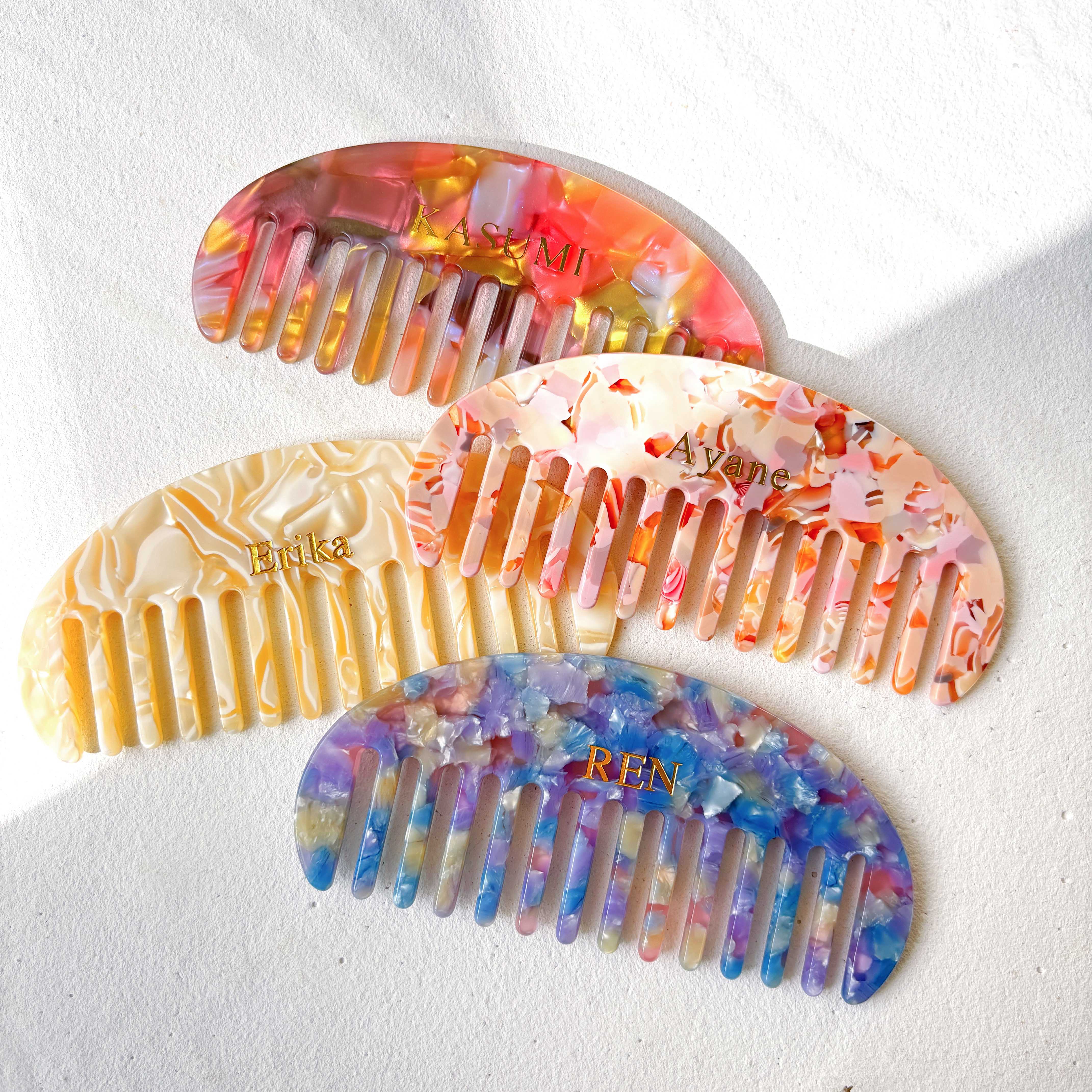 【名入れ無料】COLORFUL HAIR COMB カラフルヘアコーム