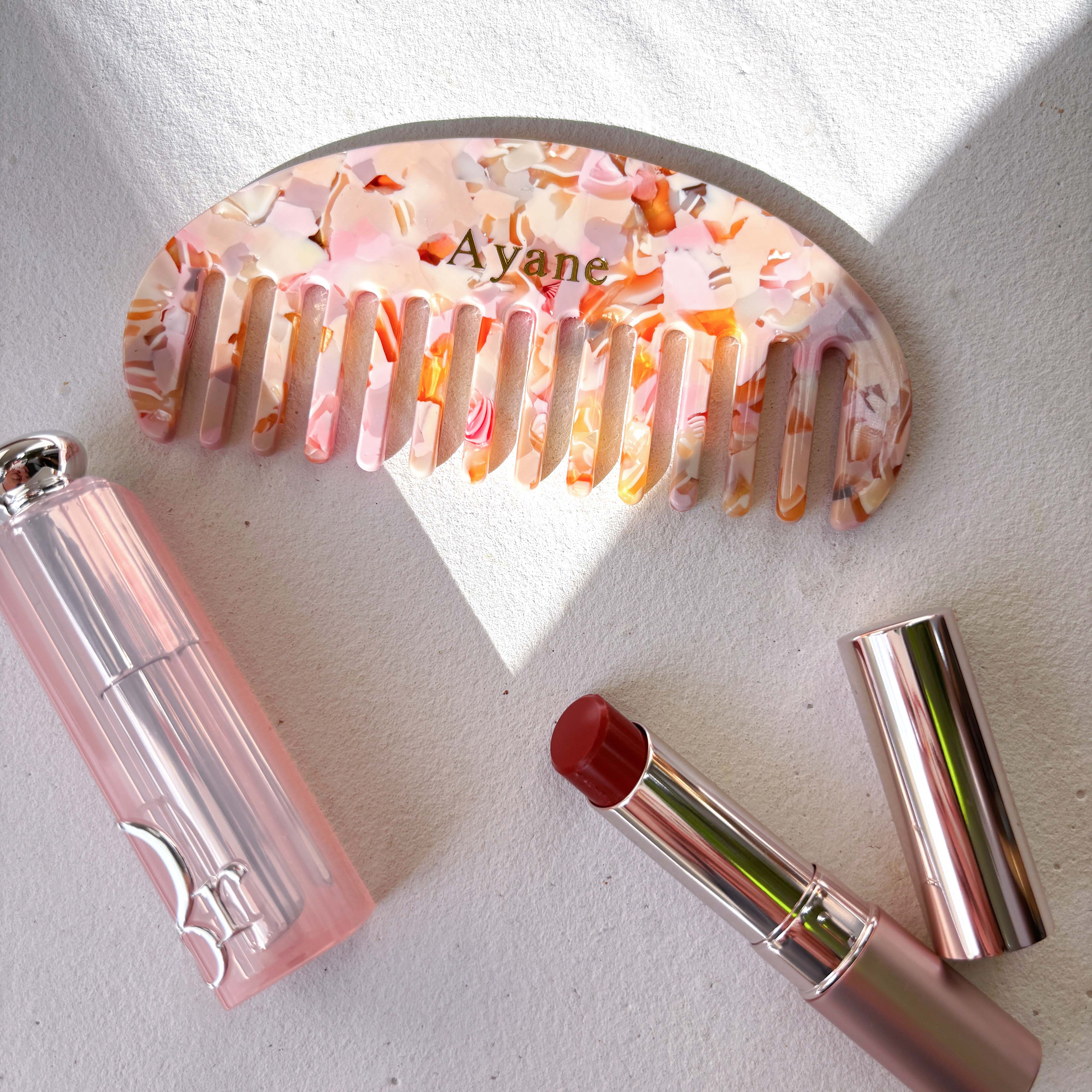 【名入れ無料】COLORFUL HAIR COMB カラフルヘアコーム