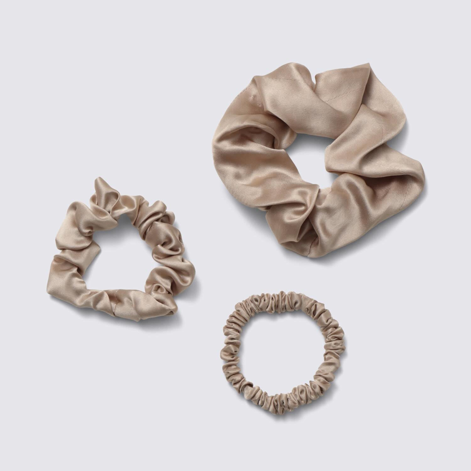 シルクシュシュセット ピンクベージュ ギフトBOX入り