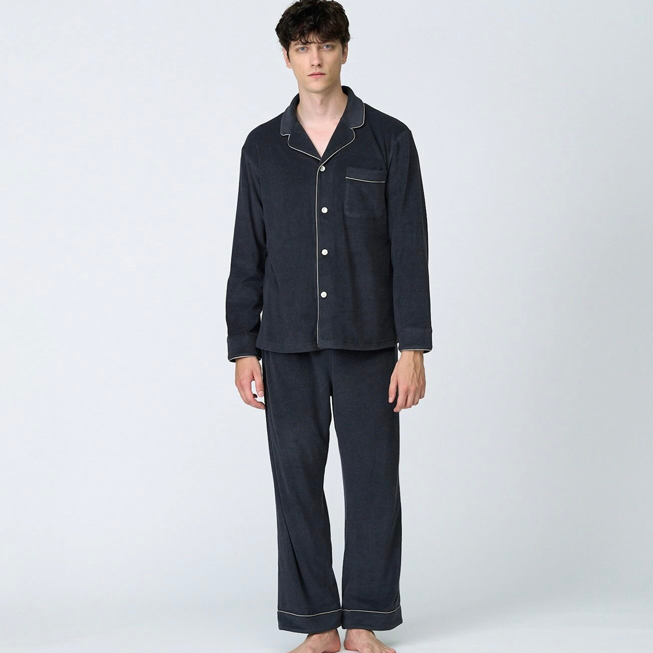 【セットアップ】コットンウールパイル パジャマ