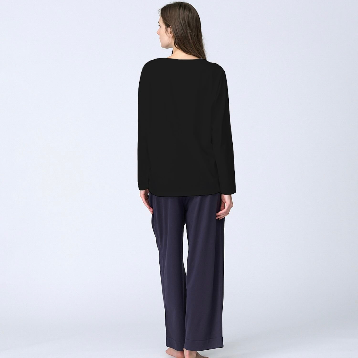 【ウィメンズ】シルクコットンロングスリーブTシャツ