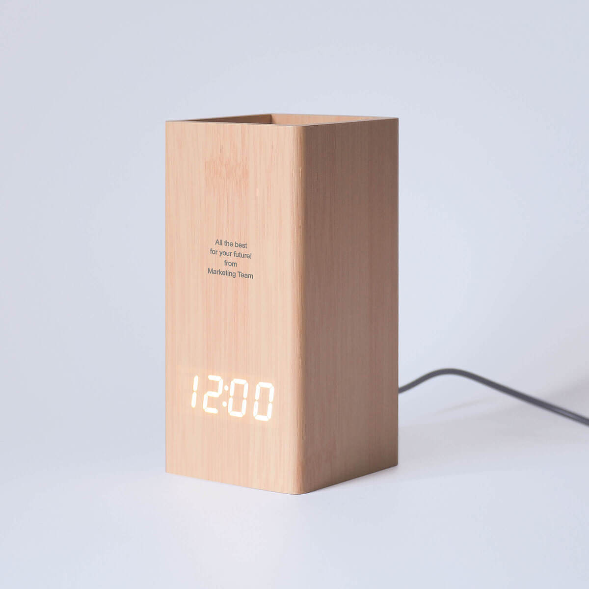 【名入れギフト】ウッドペンスタンド クロック