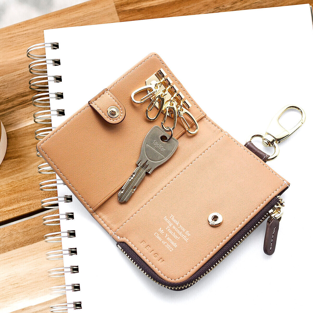 【名入れギフト】レザーマルチキーケース