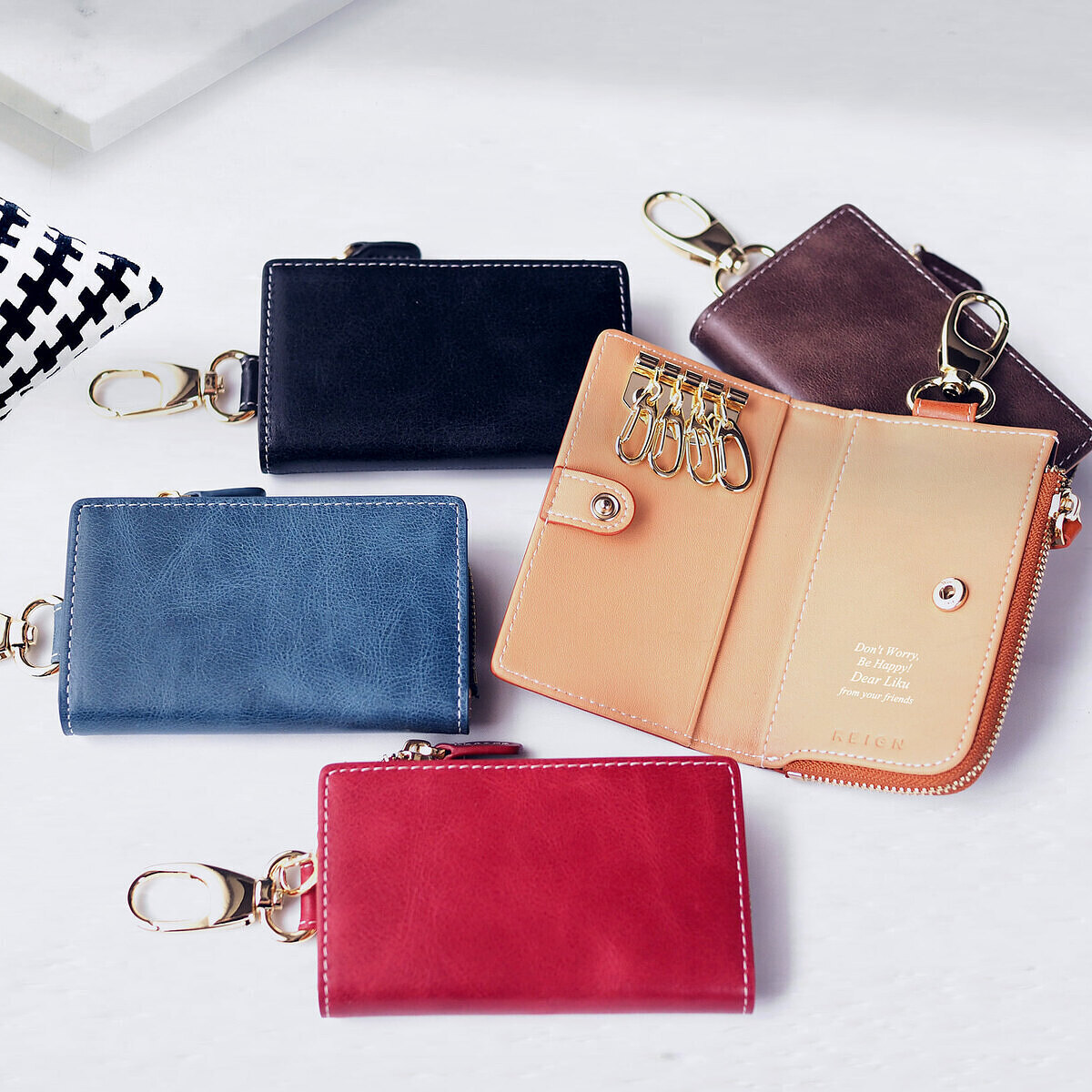 【名入れギフト】レザーマルチキーケース