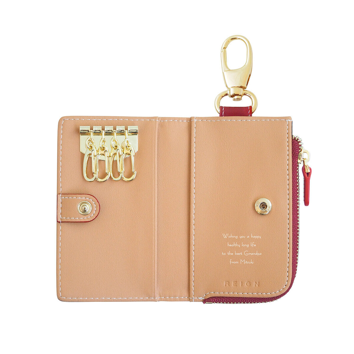 【名入れギフト】レザーマルチキーケース