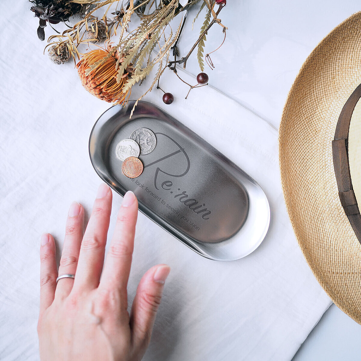 【名入れギフト】ステンレスキャッシュトレイ