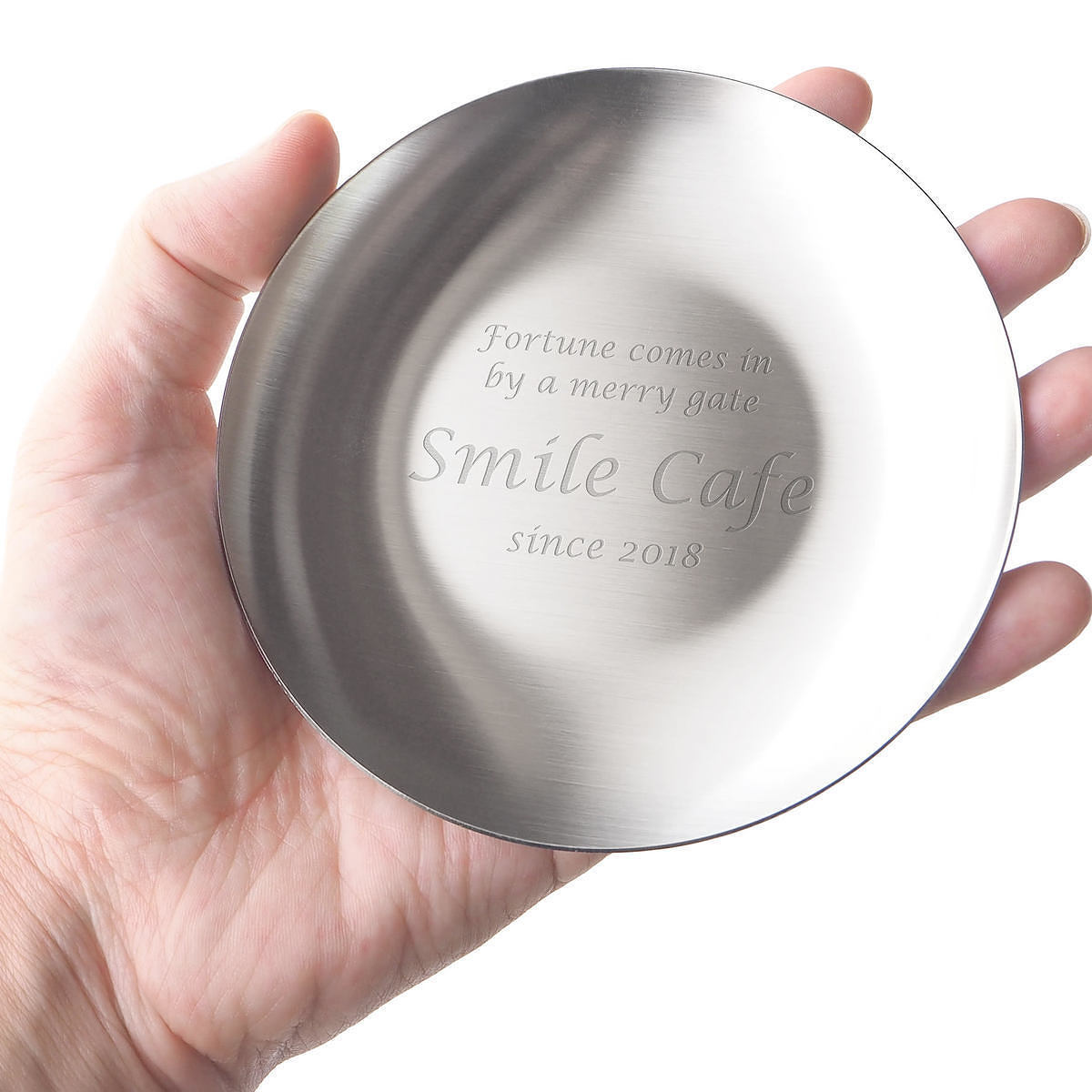 【名入れギフト】ステンレストレイ ラウンド/オーバル