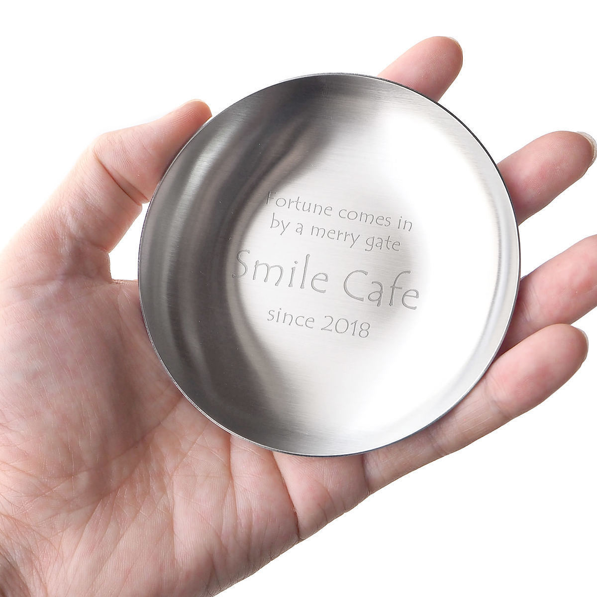 【名入れギフト】ステンレストレイ ラウンド/オーバル