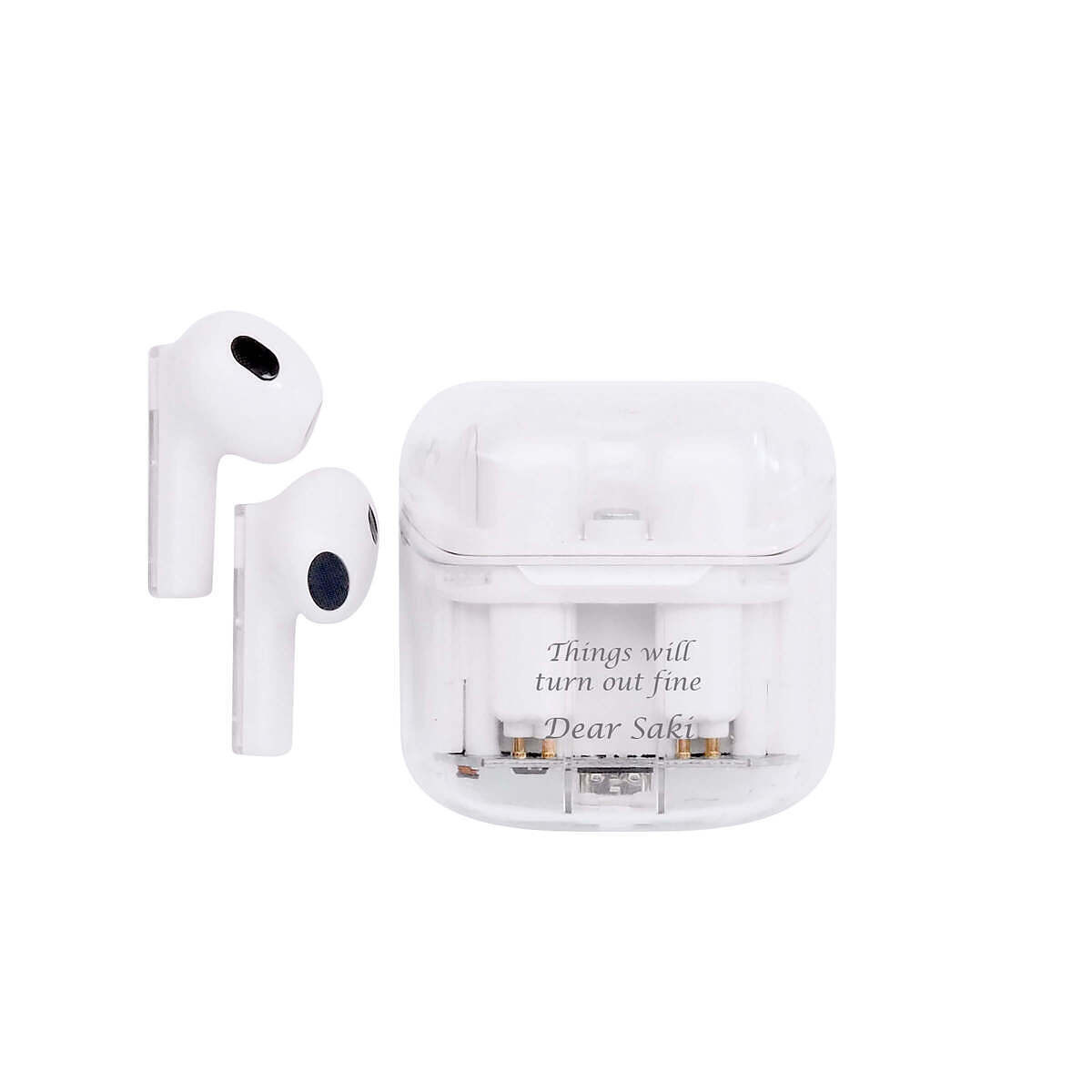 【名入れギフト】ワイヤレスイヤホン スケルトン