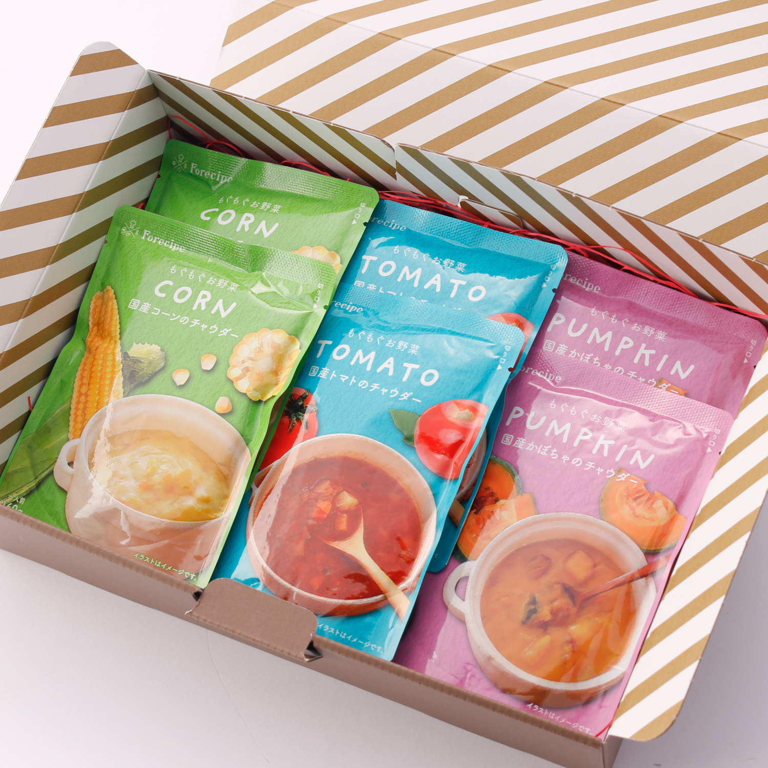 【ボックス付】もぐもぐお野菜 国産野菜のスープセット