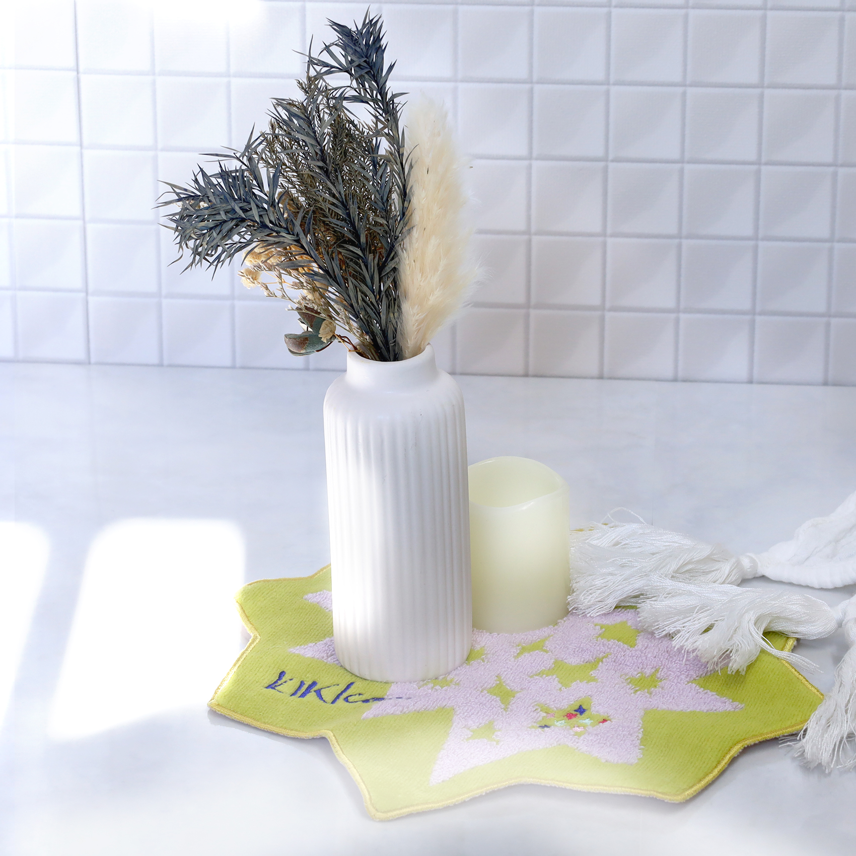 【ボックスセット】宝石石鹸と星型ハンカチのセット(ジュエルキャンディ付)