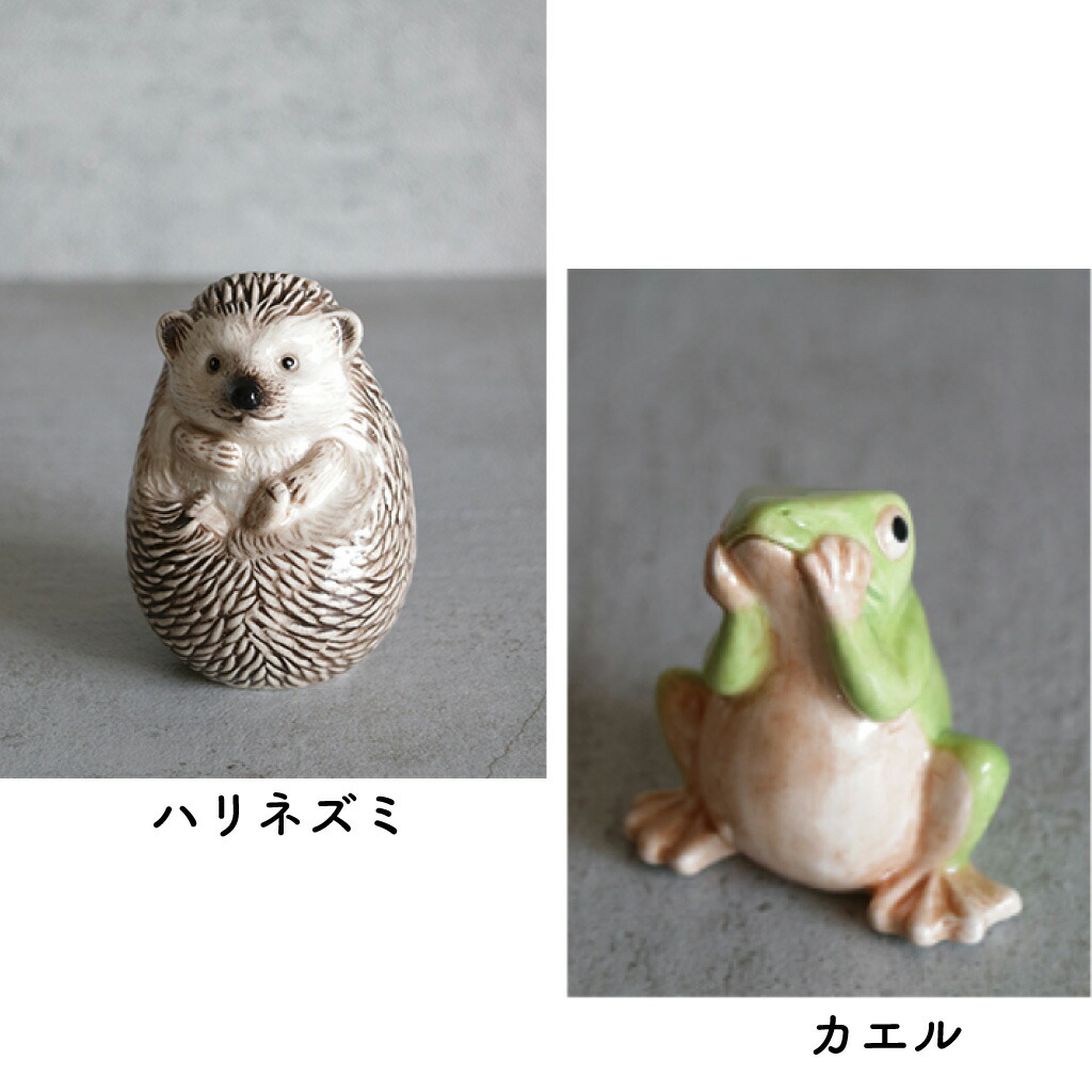 アニマル一輪挿し 花瓶＆小物入れ ハンドペイント