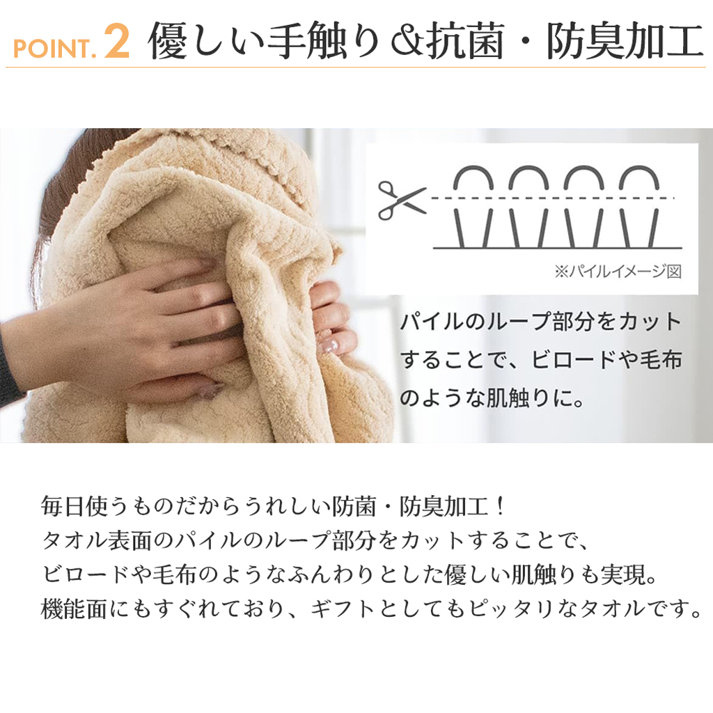 吸水美神 フェイスタオル＆バスペタルセット 