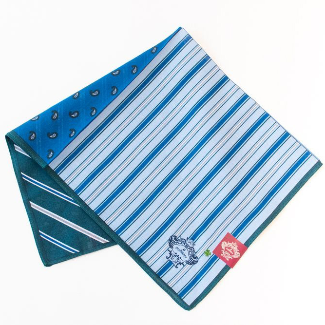 【Orobianco】プリントハンカチ ストライプ柄 6枚セット