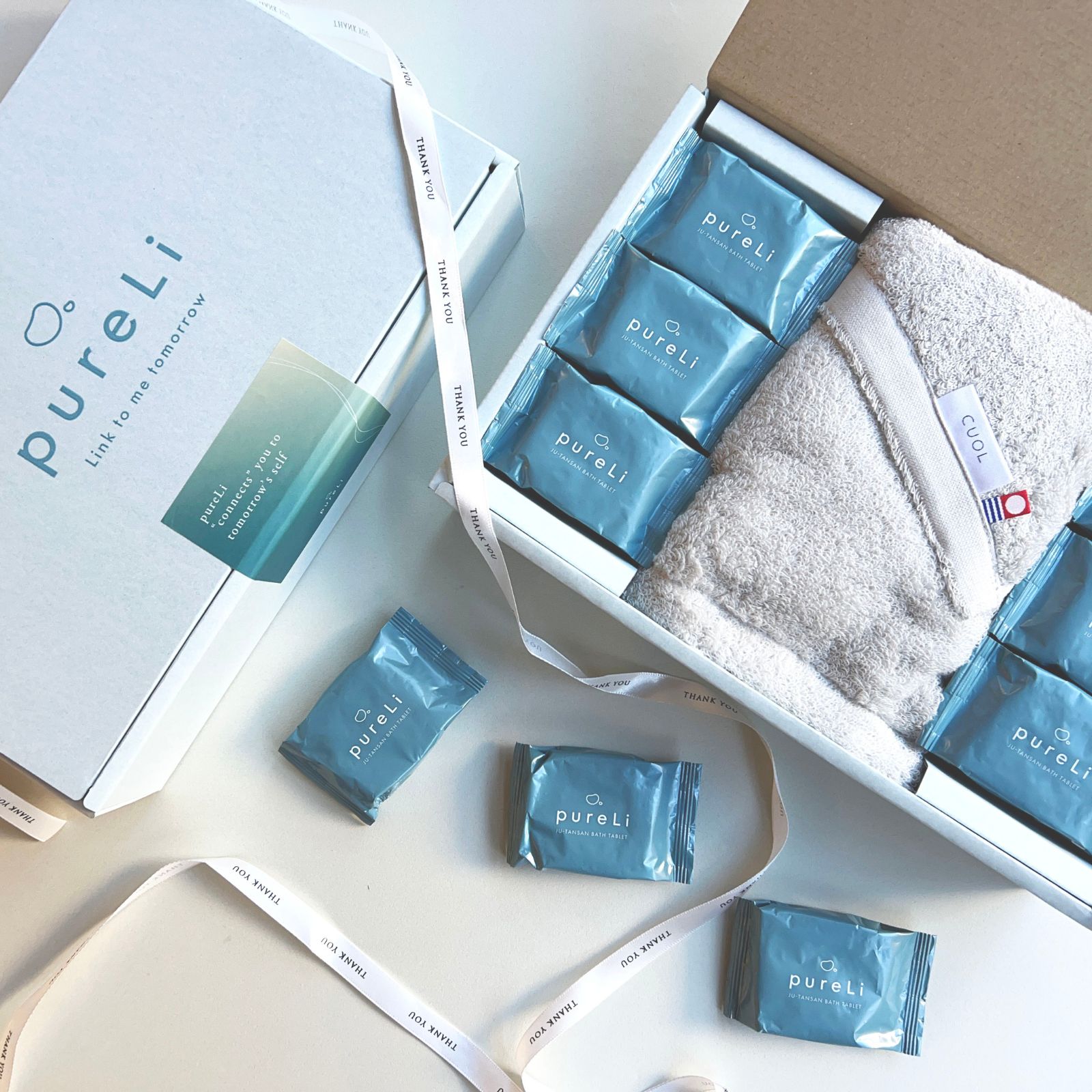 【Lightgrey】入浴剤と今治スキンケア フェイスタオルのギフトセット