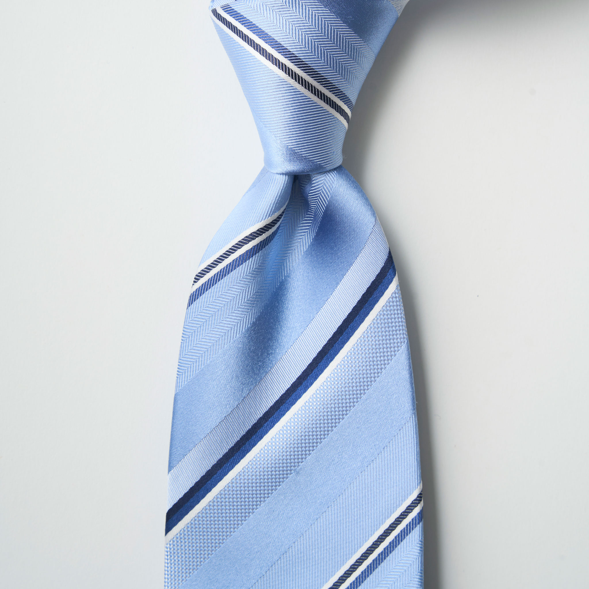 ネクタイ＆タイバー シリンダーBOXセット＜ストライプ＞