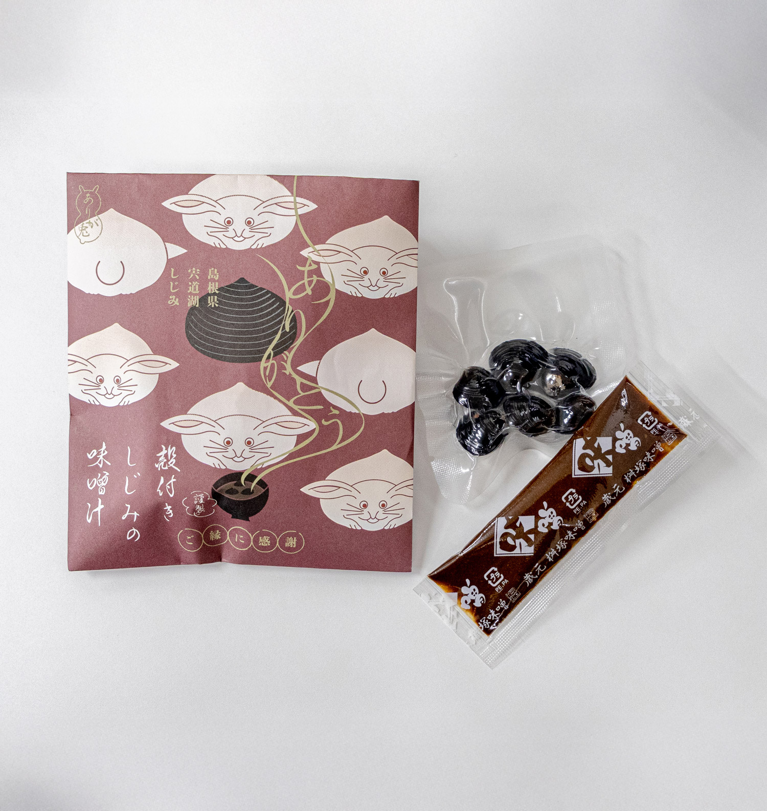 縁結びの国からのギフトセット(味噌汁の素×2　お米2合)