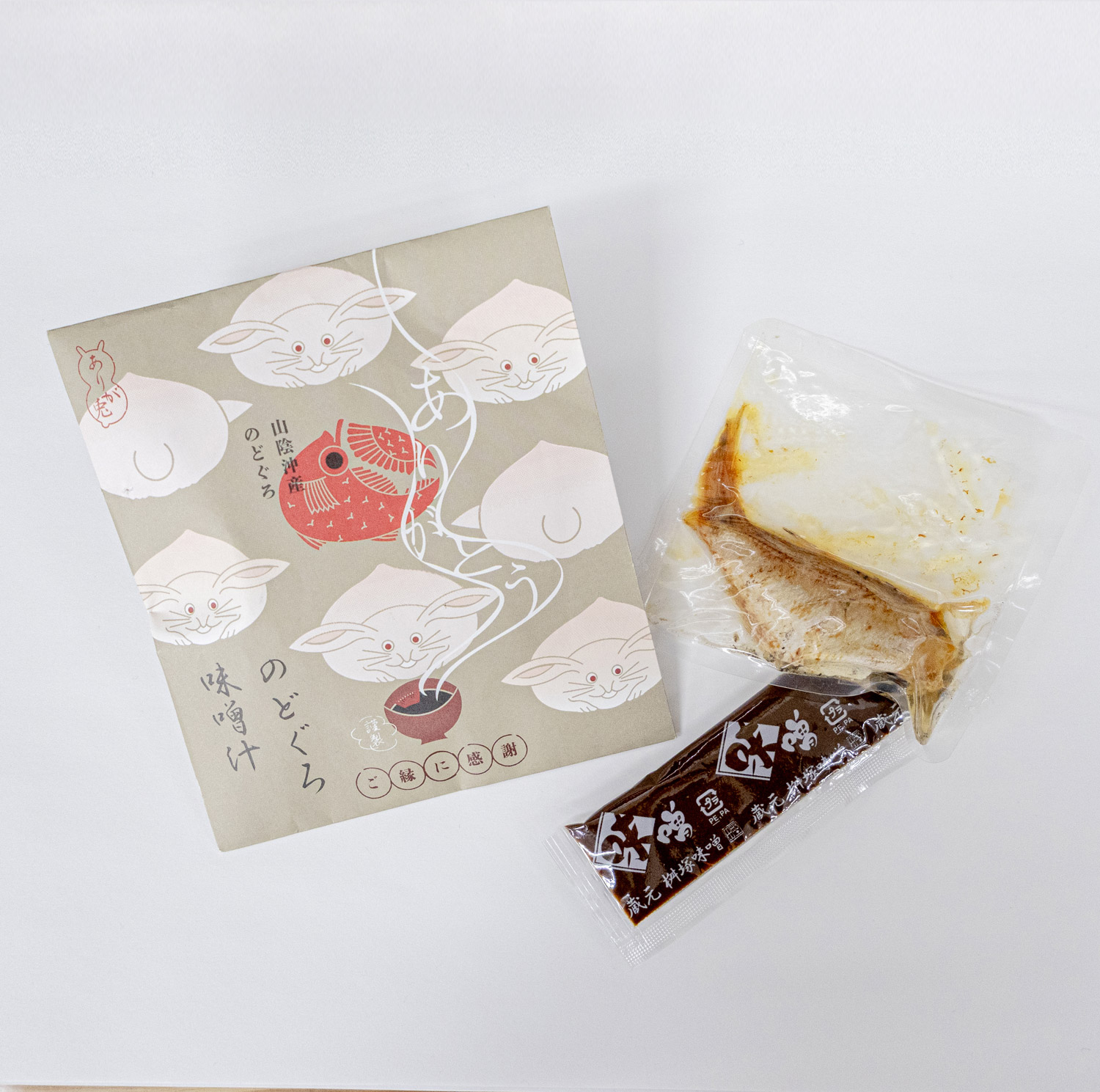 縁結びの国からのギフトセット(味噌汁の素×2　お米2合)