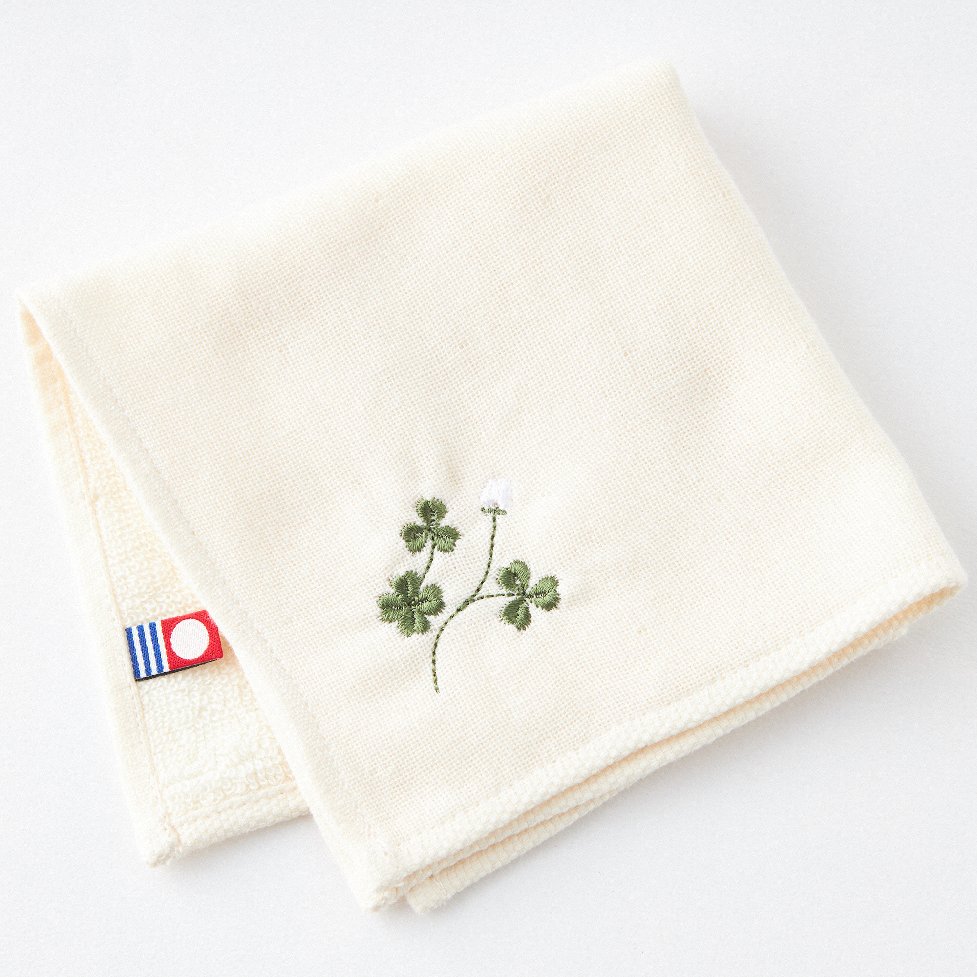 【イニシャル名入れ/BOX入り】今治タオル花刺繍&ハンカチ2枚セット