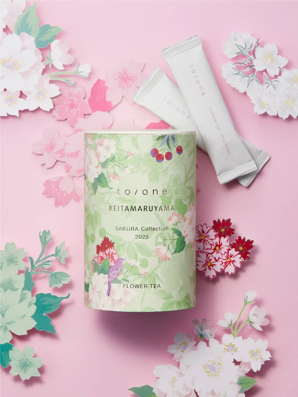 《数量限定桜パッケージ》to/one美容フラワーティー&人気セラムorハンドクリームorオードトワレ