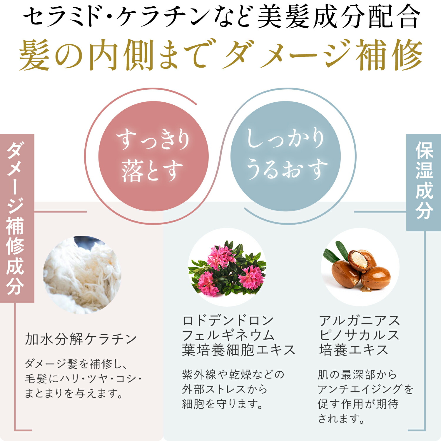 MOGANS アミノ酸シャンプー&コンディショナーセット 衣薫 各300mL ラベンダー