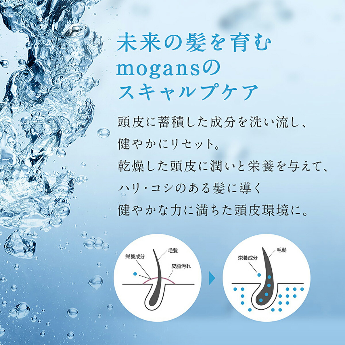 【父の日】MOGANS 薬用アミノ酸シャンプー 草花 300mL