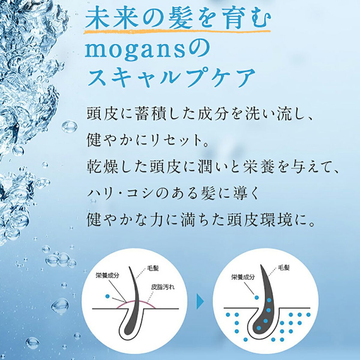 【父の日】MOGANS 薬用アミノ酸シャンプー&コンディショナー 草花 各300mL