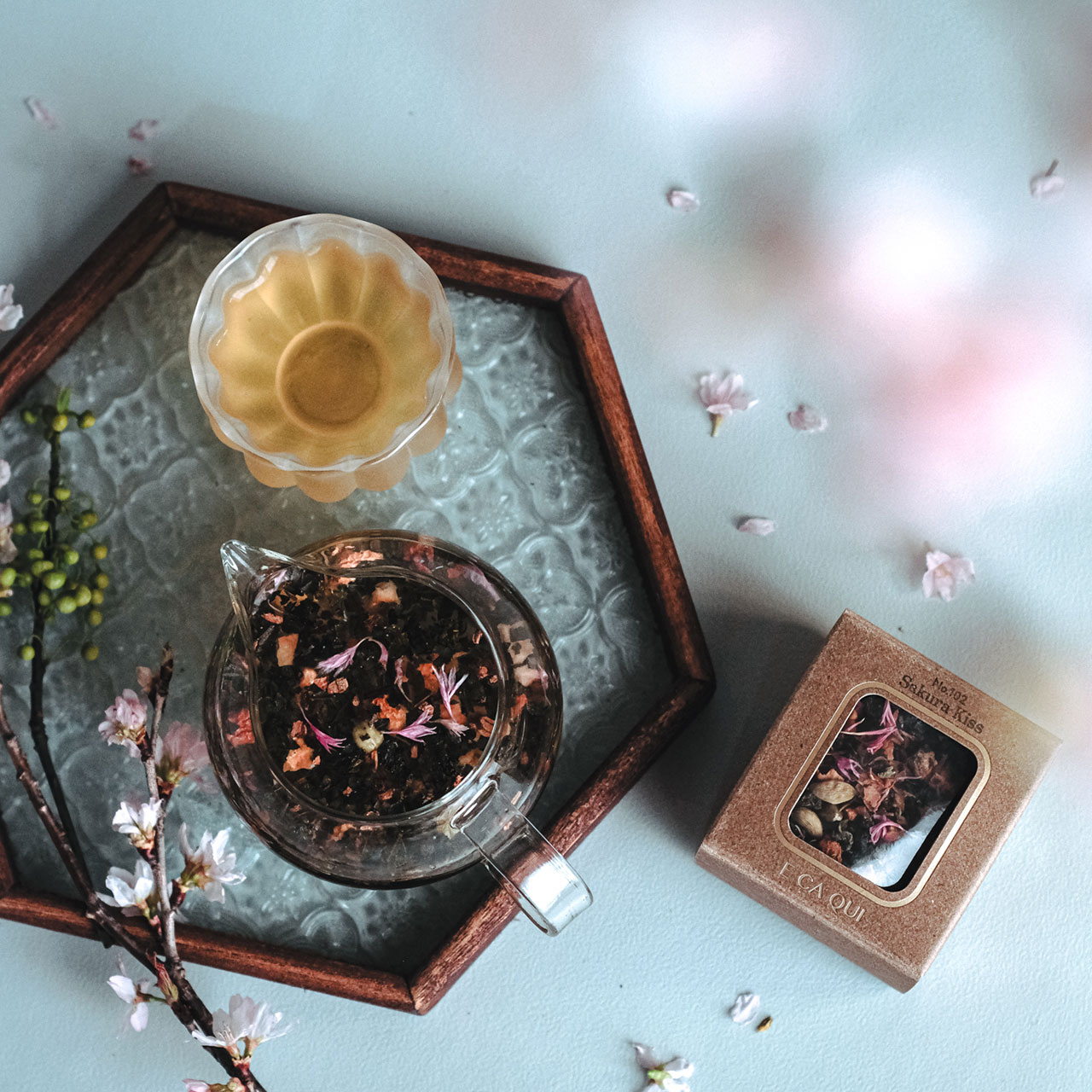 桜ティーブレンド「Sakura Kiss」ギフトボックス14杯分